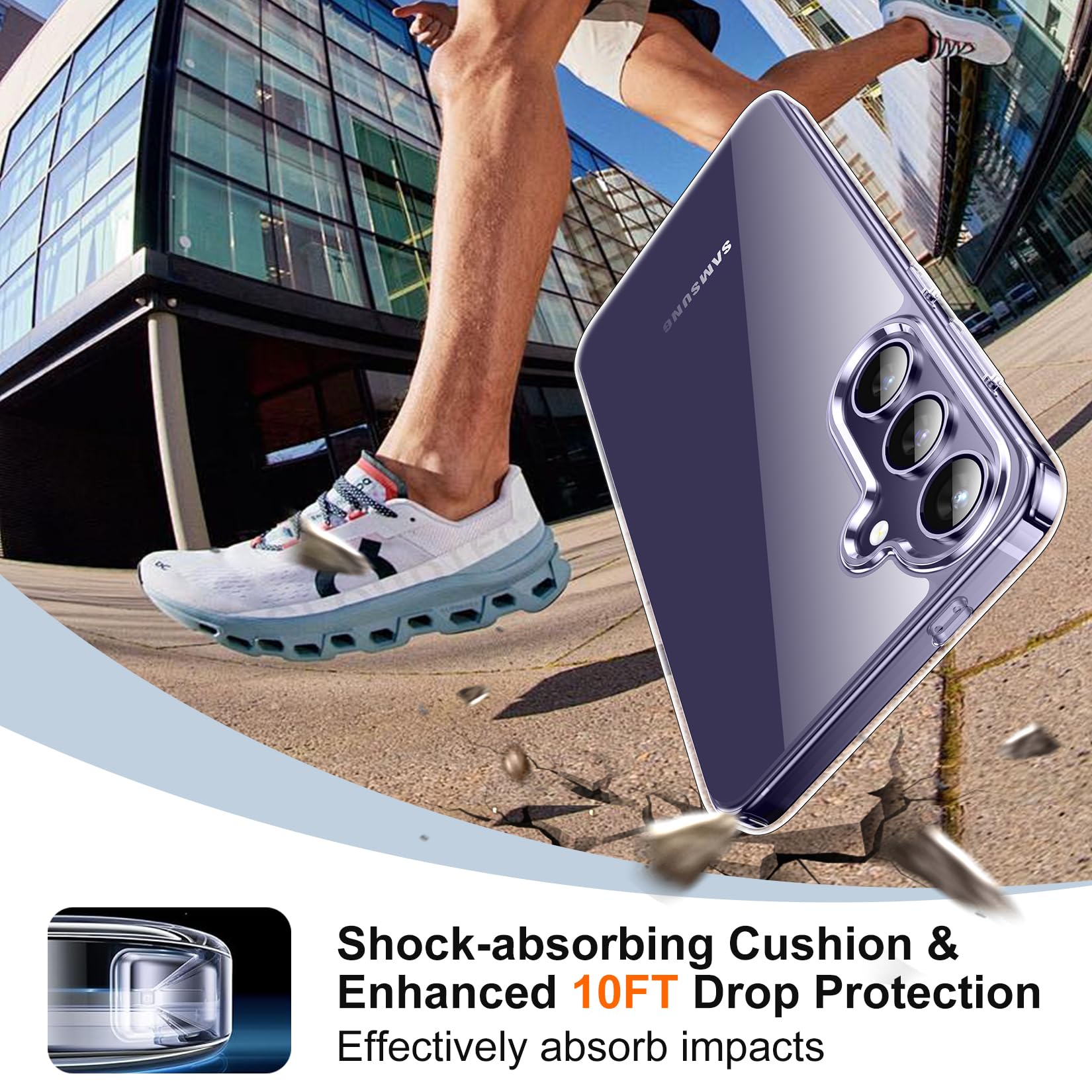Foto 4 | Funda De Teléfono Spidercase Para Samsung Galaxy S24 De 6.2 Pulgadas, Transparente - Venta Internacional.