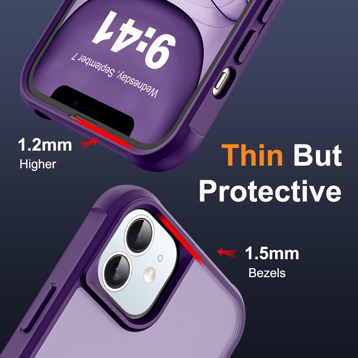 Foto 7 pulgar | Funda De Teléfono Skylmw Compatible Con Iphone 11 6.1 Púrpura - Venta Internacional.