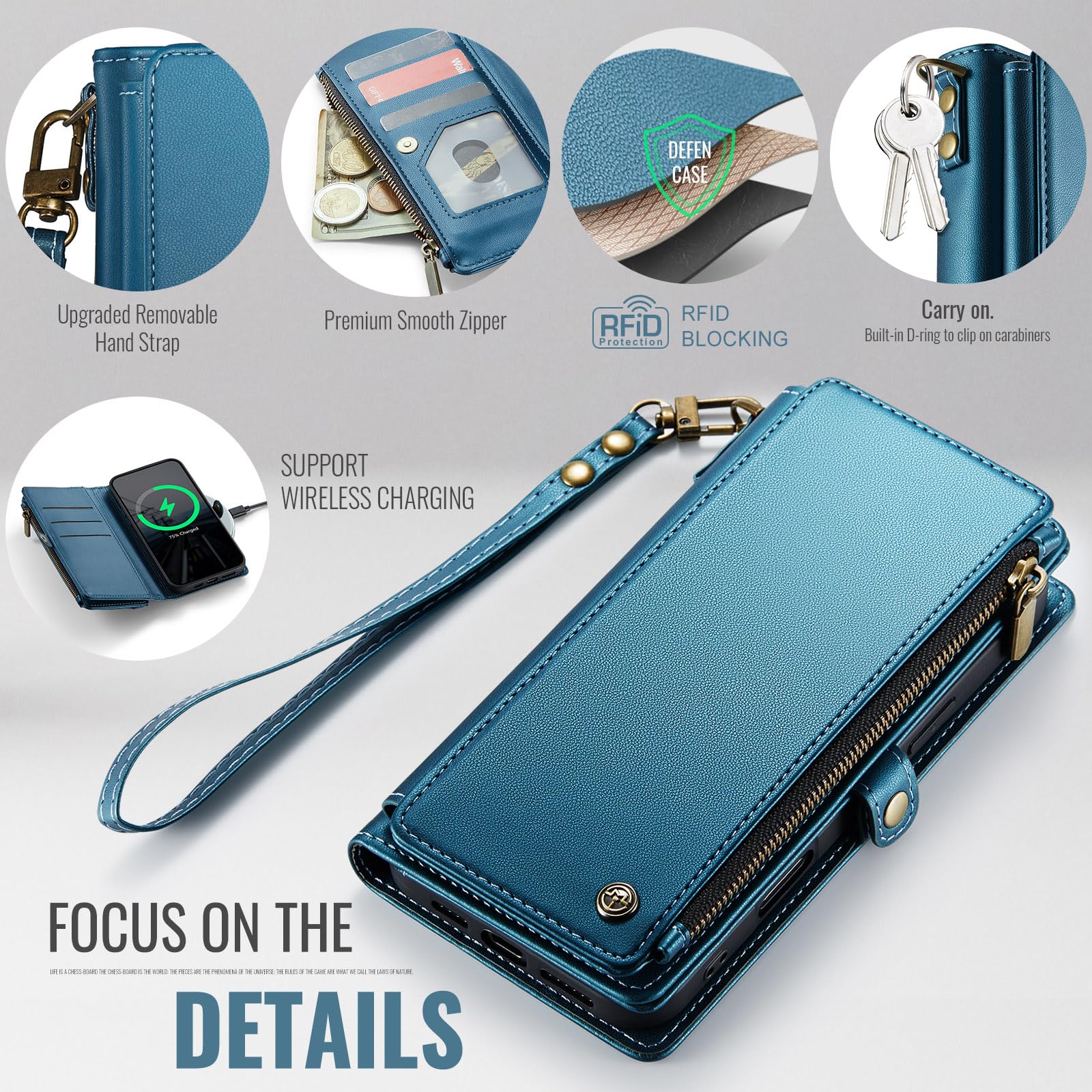 Foto 6 pulgar | Funda De Teléfono Wallet Defcase Compatible Con Iphone 13 Pro Max - Venta Internacional.