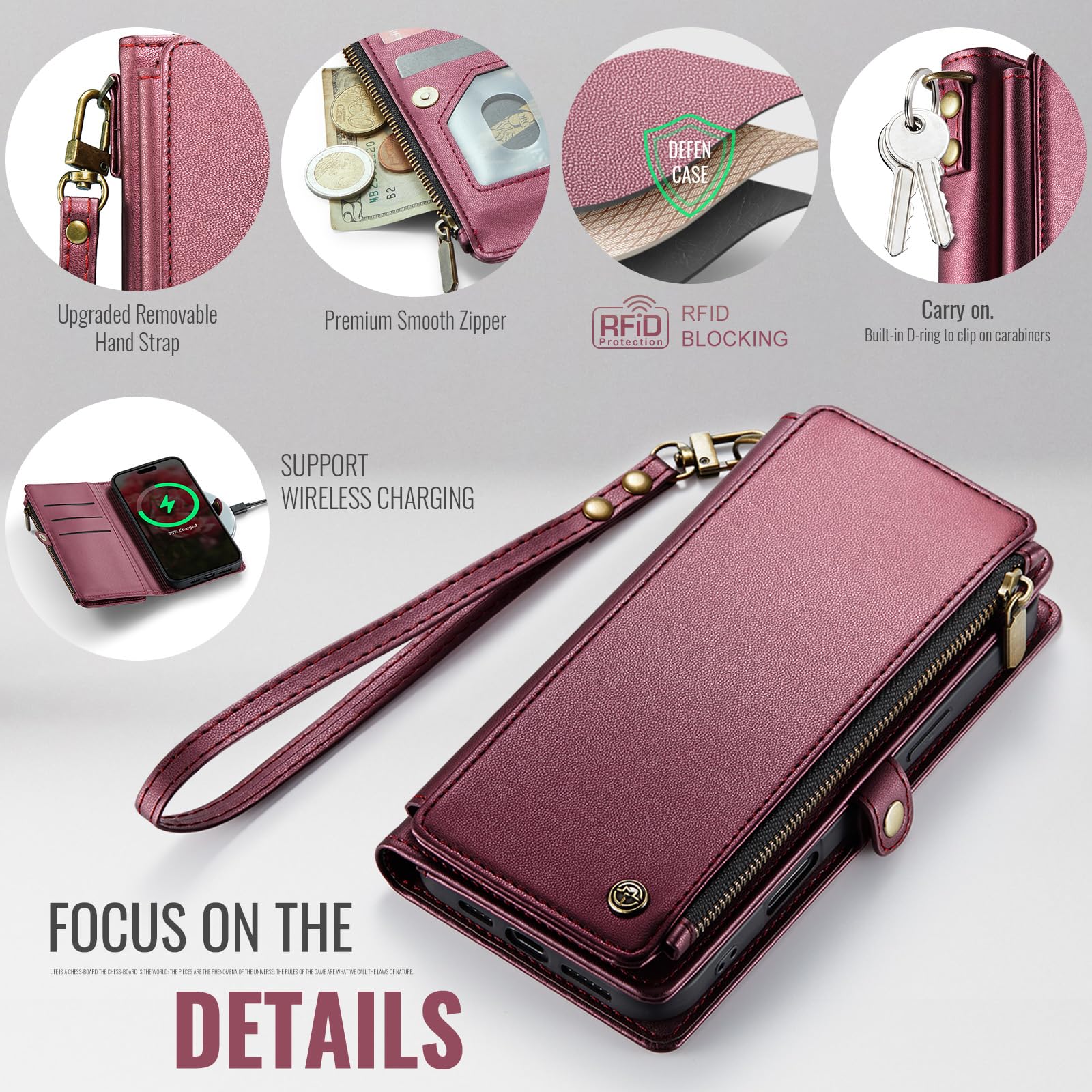 Foto 6 pulgar | Funda De Teléfono Wallet Defencase Compatible Con Iphone 12 Pro Max - Venta Internacional.