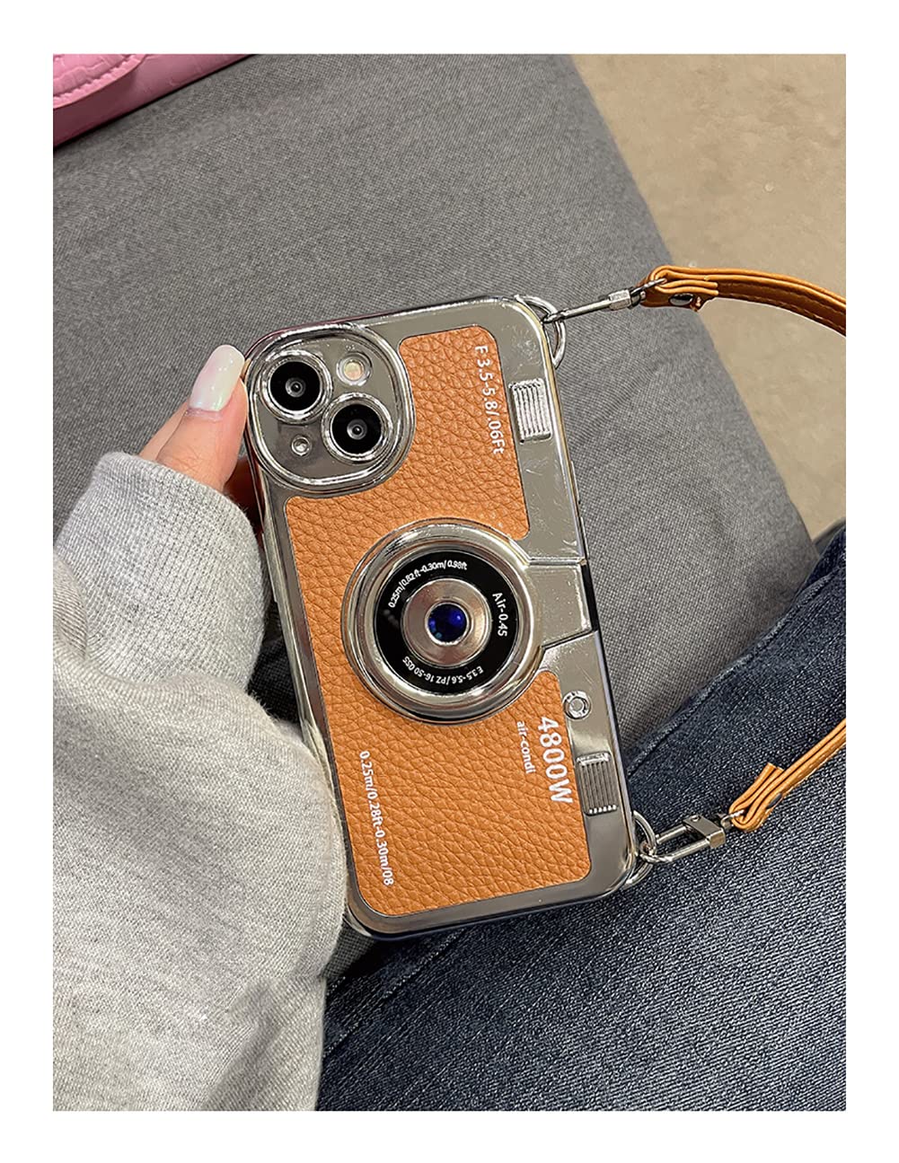 Foto 5 | Funda De Teléfono Qokcoahn Compatible Con Iphone 16 Pro Max Brown - Venta Internacional.