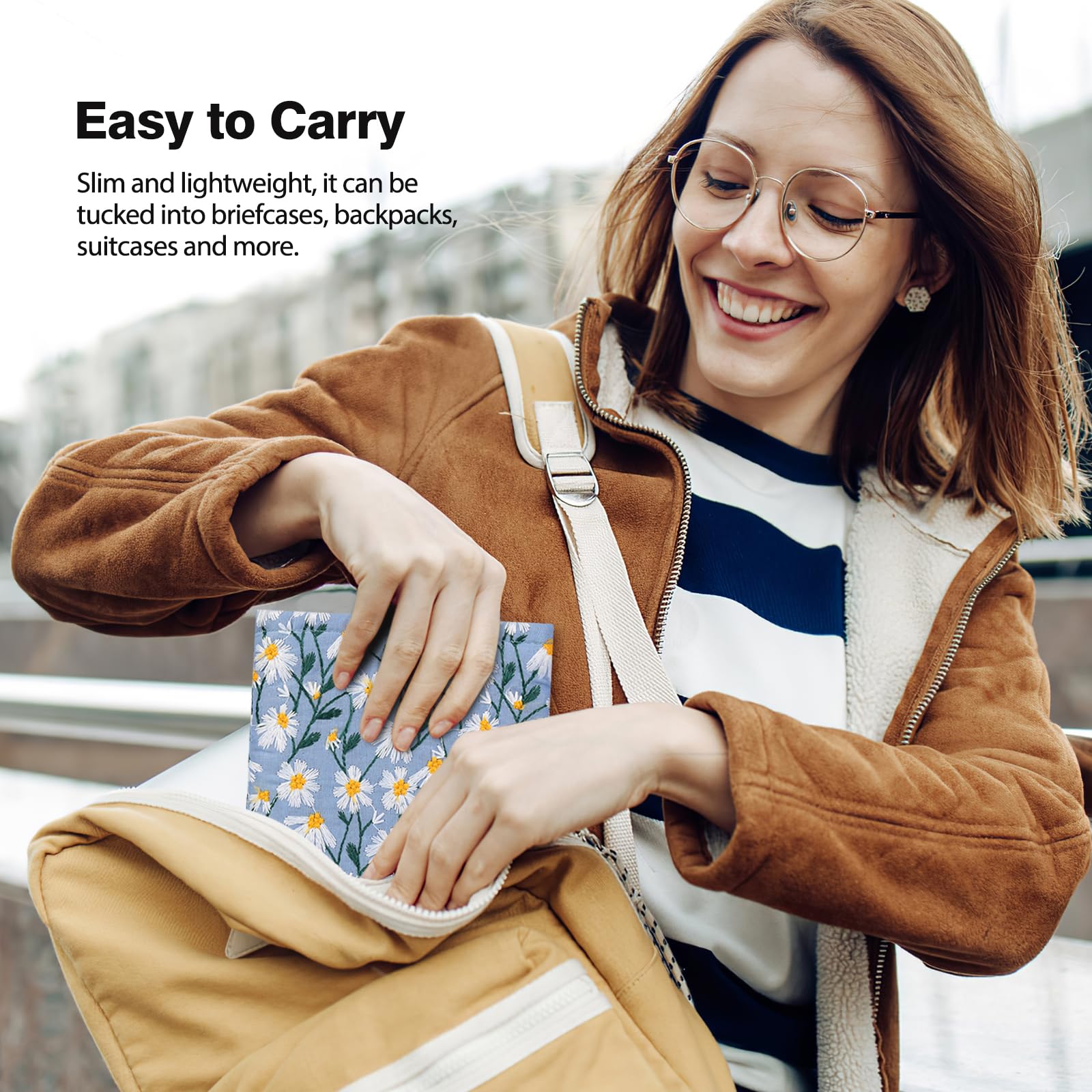 Foto 6 | Funda Moko Bordada Daisy De 6 A 7 Pulgadas Para Kindle Blue - Venta Internacional.
