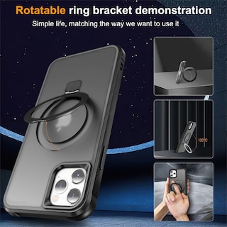 Foto 2 | Funda De Teléfono Skylmw Compatible Con Iphone 11 6.1 Con Soporte Negro - Venta Internacional.