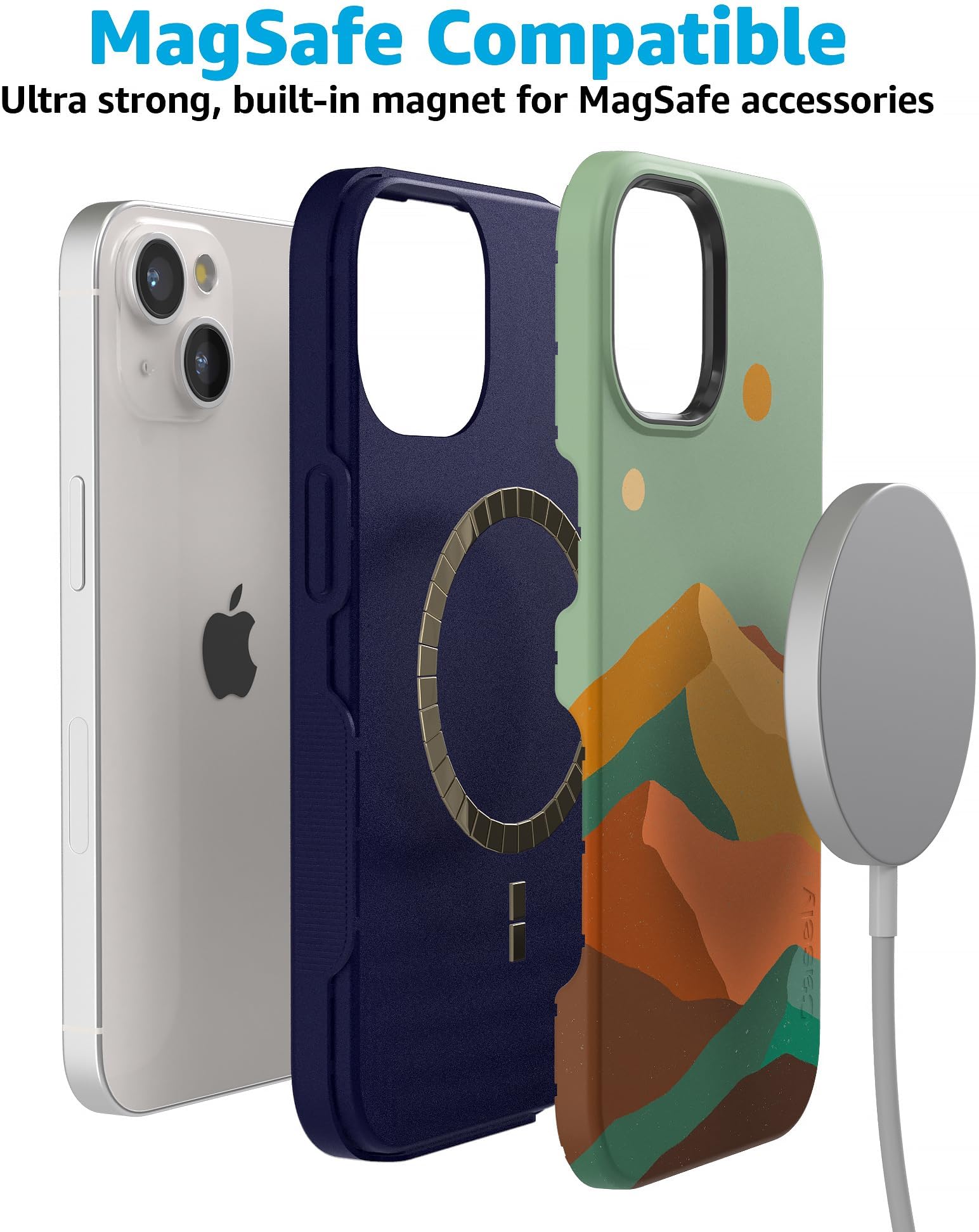 Foto 6 pulgar | Funda Para Teléfono Casely Endless Peaks Colorblock Mountain Para Iphone 15 - Venta Internacional.