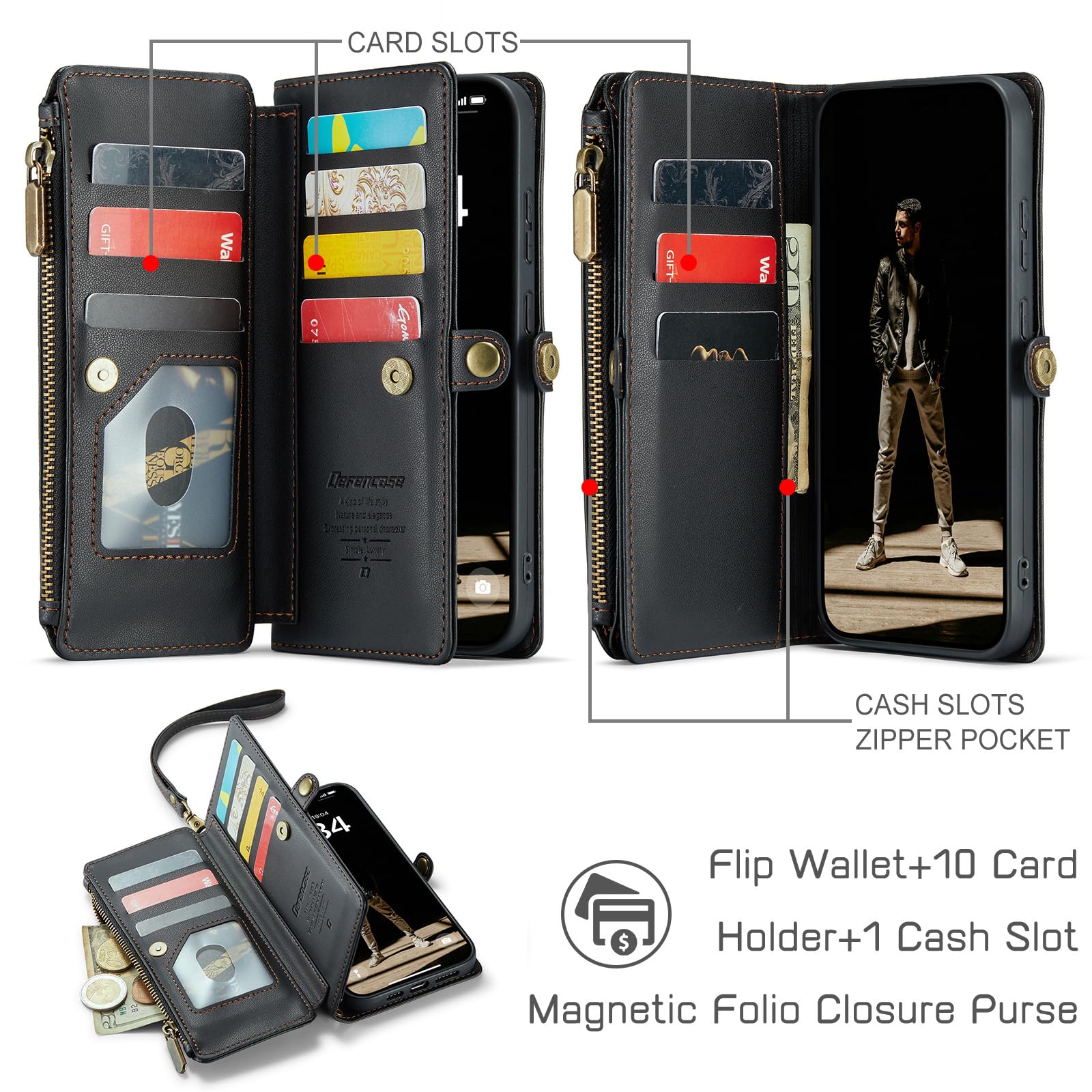 Foto 3 | Funda Wallet Defcase Compatible Con Samsung Galaxy S20 Fe 5g - Venta Internacional.