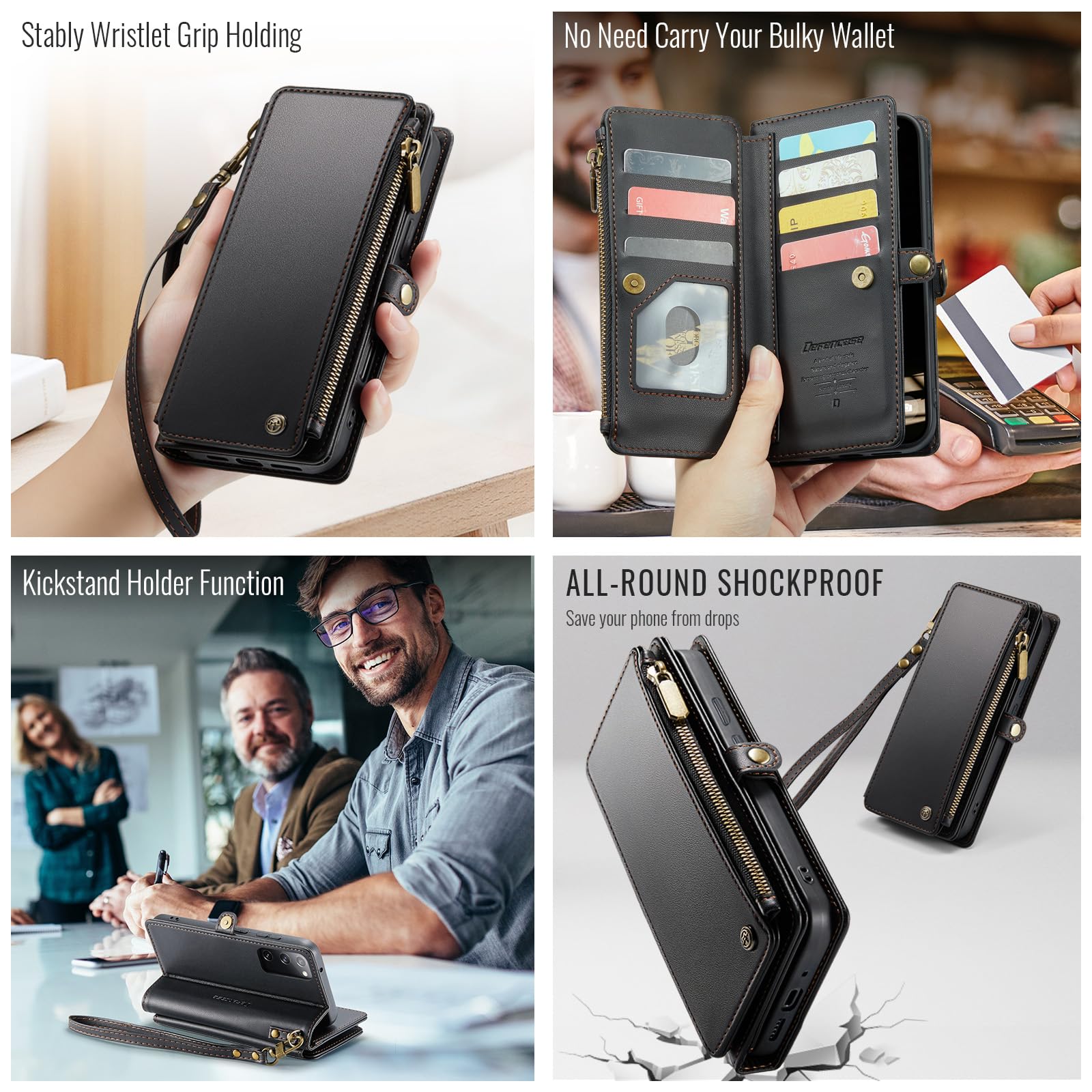 Foto 5 pulgar | Funda Wallet Defcase Compatible Con Samsung Galaxy S20 Fe 5g - Venta Internacional.