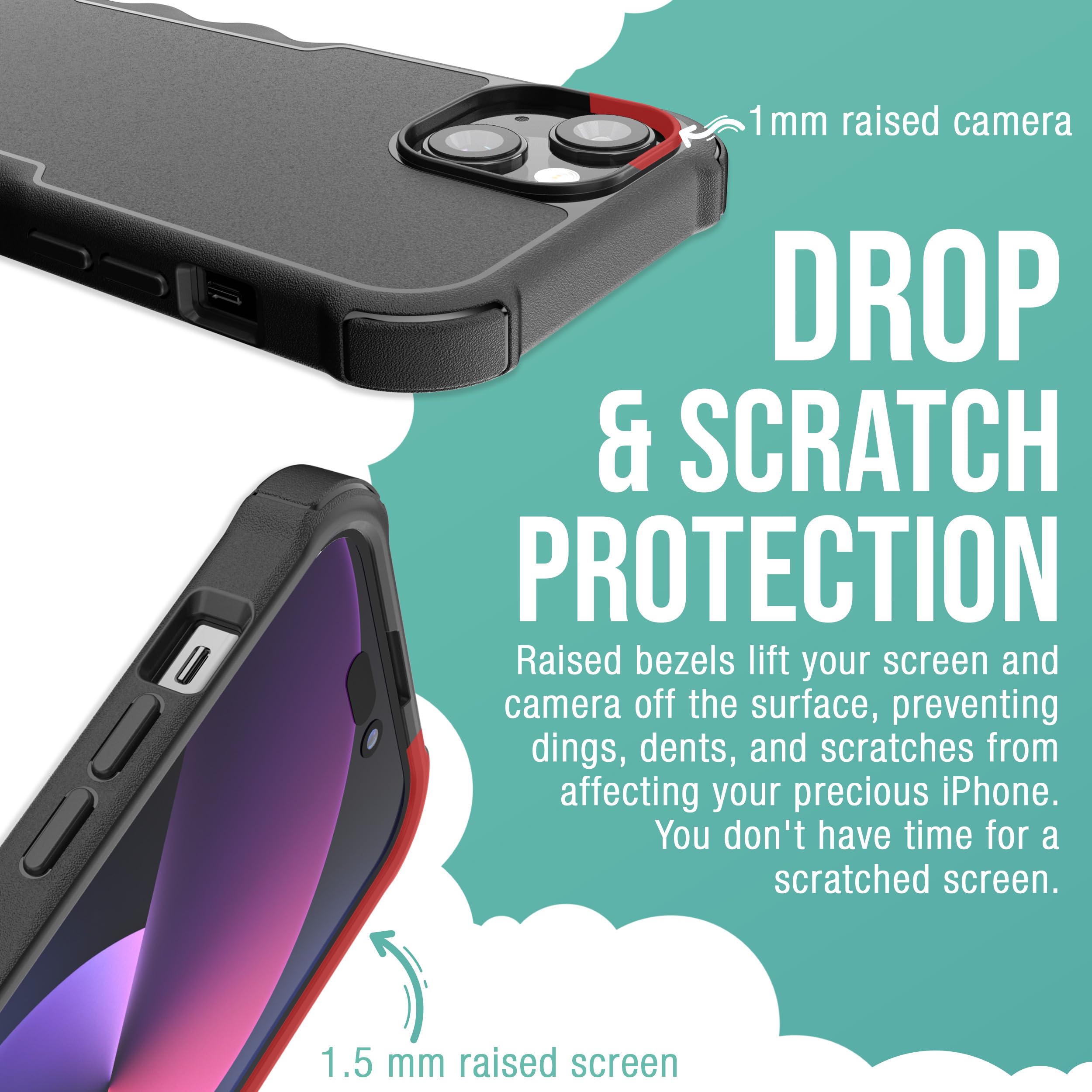 Foto 5 pulgar | Funda Magnética Protectora Smartish Gripzilla Para Iphone 15 - Venta Internacional.