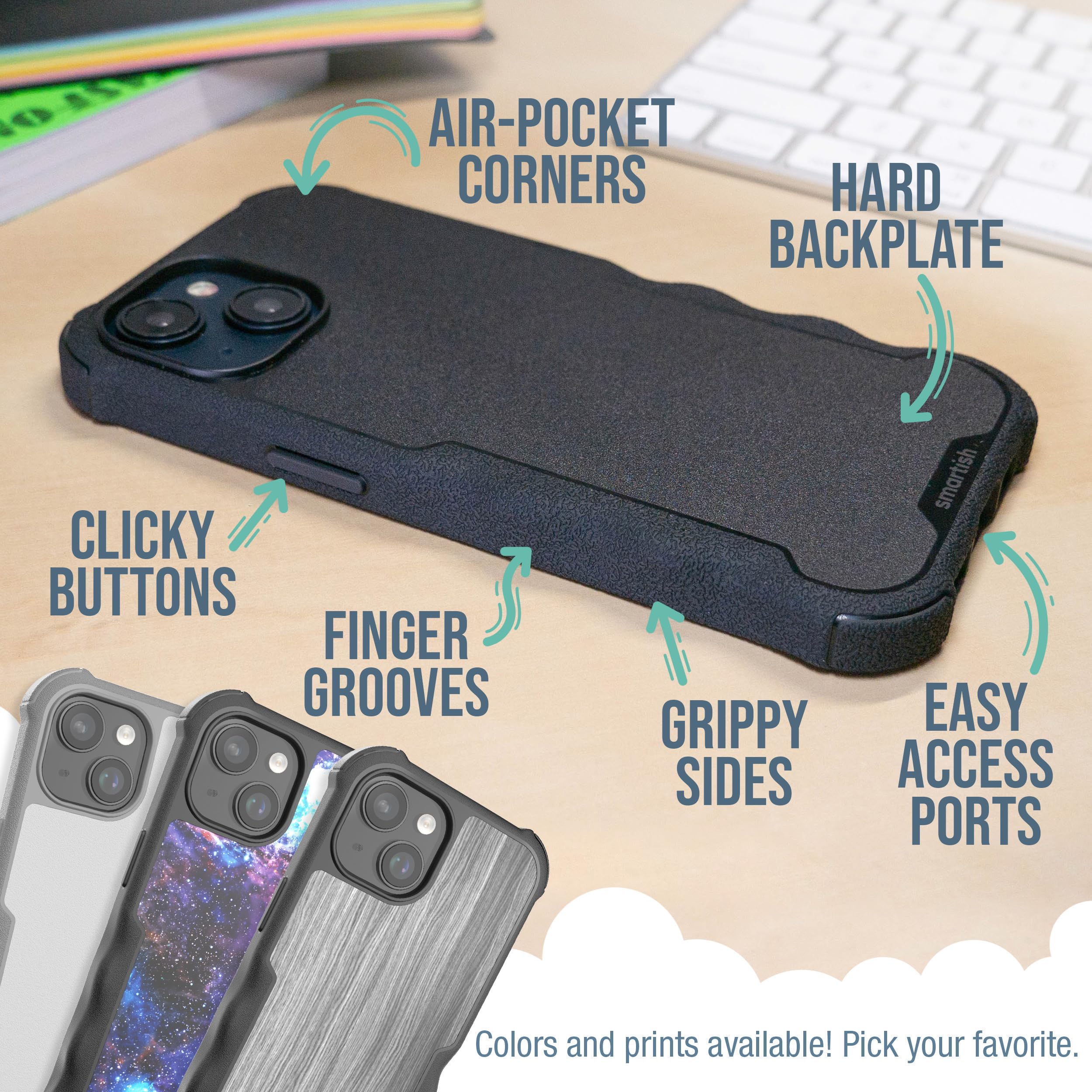 Foto 7 pulgar | Funda Magnética Protectora Smartish Gripzilla Para Iphone 15 - Venta Internacional.