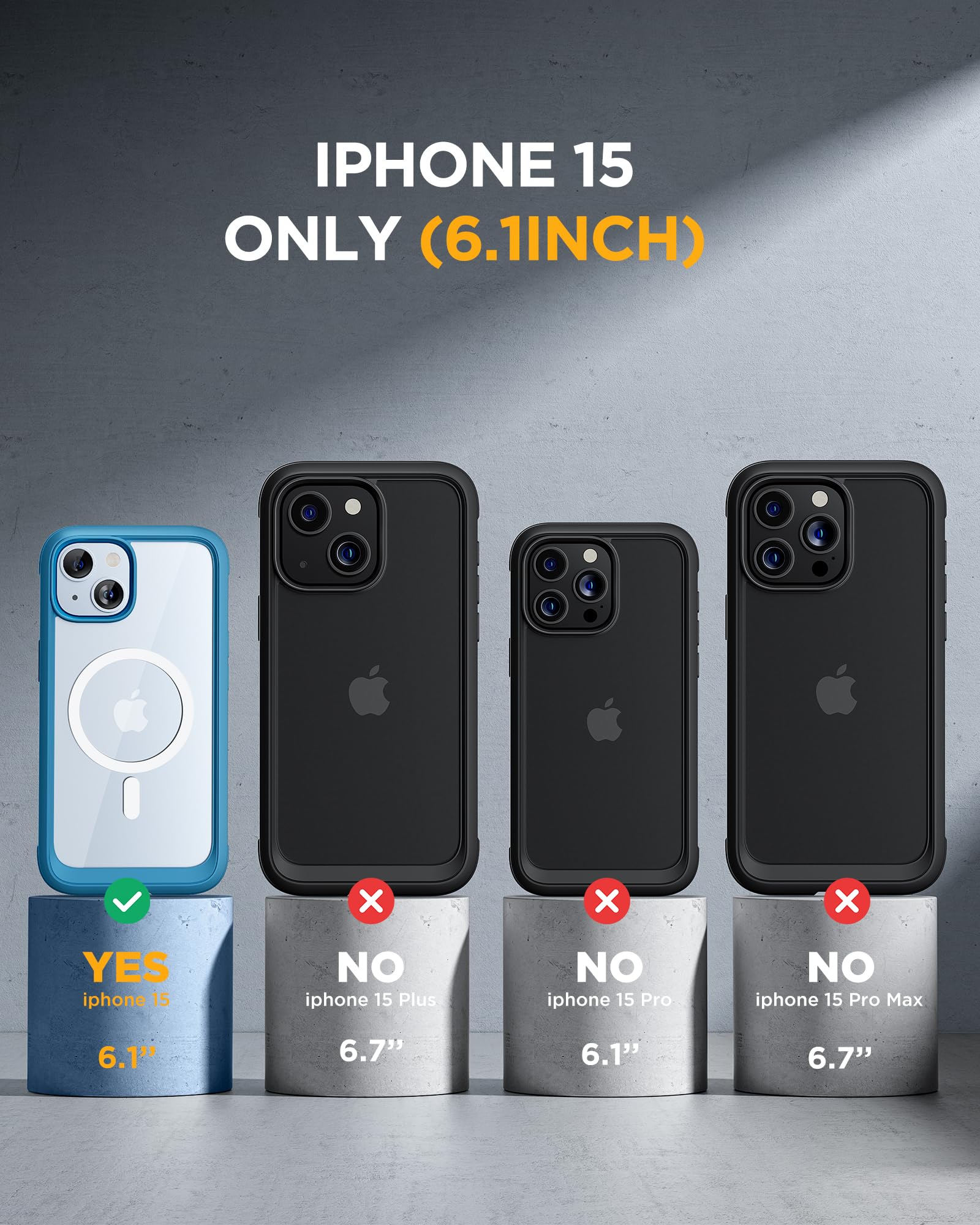 Foto 7 pulgar | Funda De Teléfono Miracase Glass Series Para Iphone 15 Sea Blue - Venta Internacional.