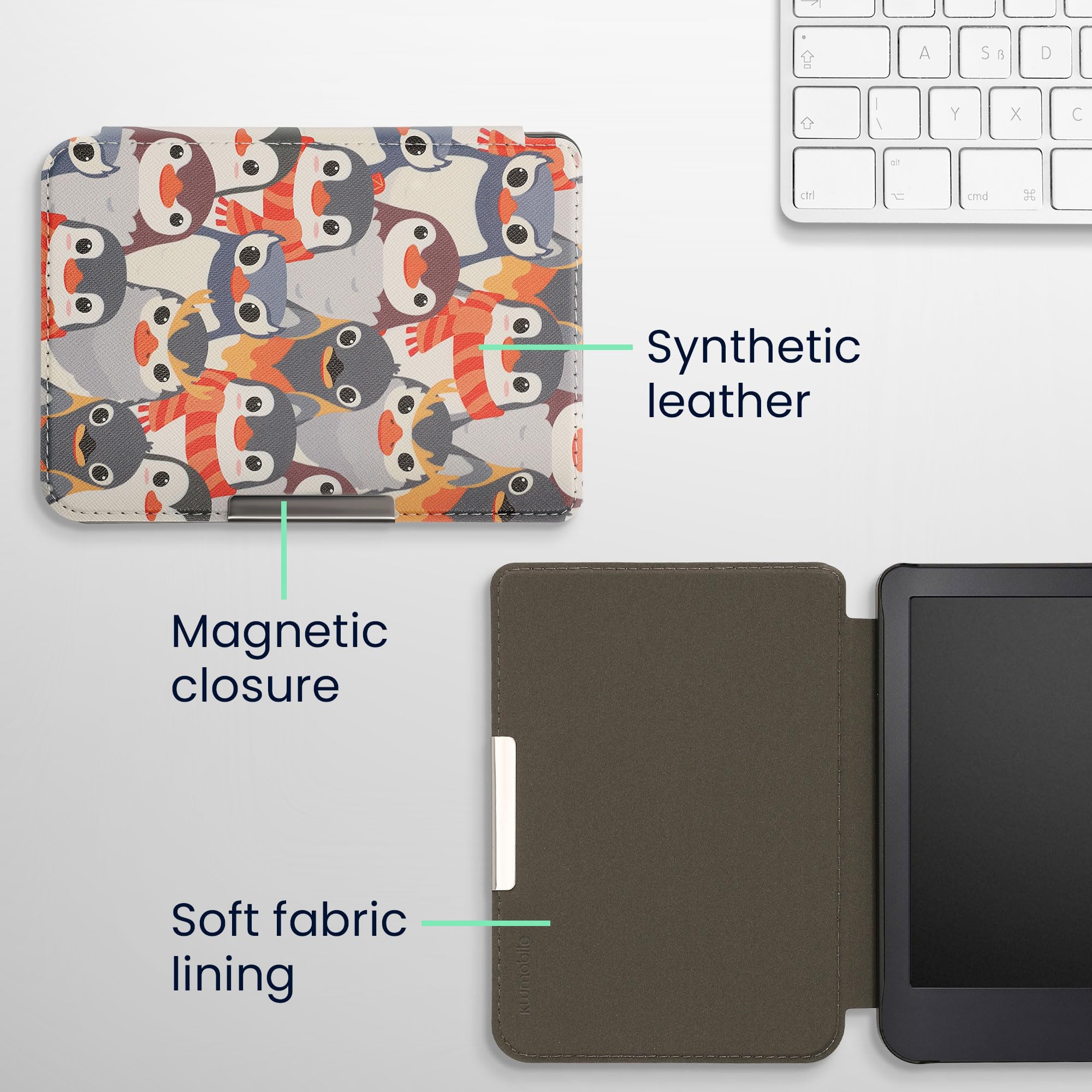 Foto 6 pulgar | Funda Para Lector Electrónico Kwmobile Compatible Con Kobo Clara 2e/tolino Shine 4 - Venta Internacional.
