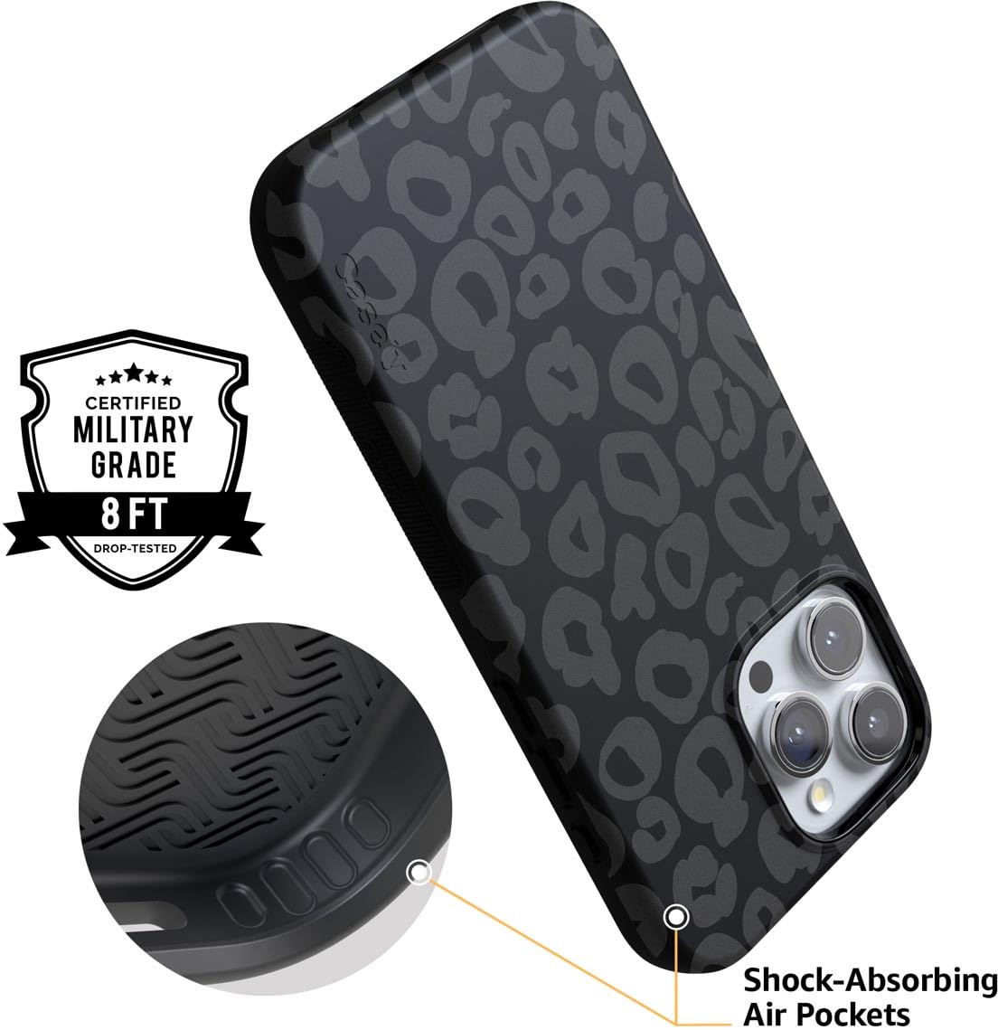 Foto 4 pulgar | Funda De Teléfono Casely Into The Wild Black Leopard Para Iphone 16 Pro Max - Venta Internacional.