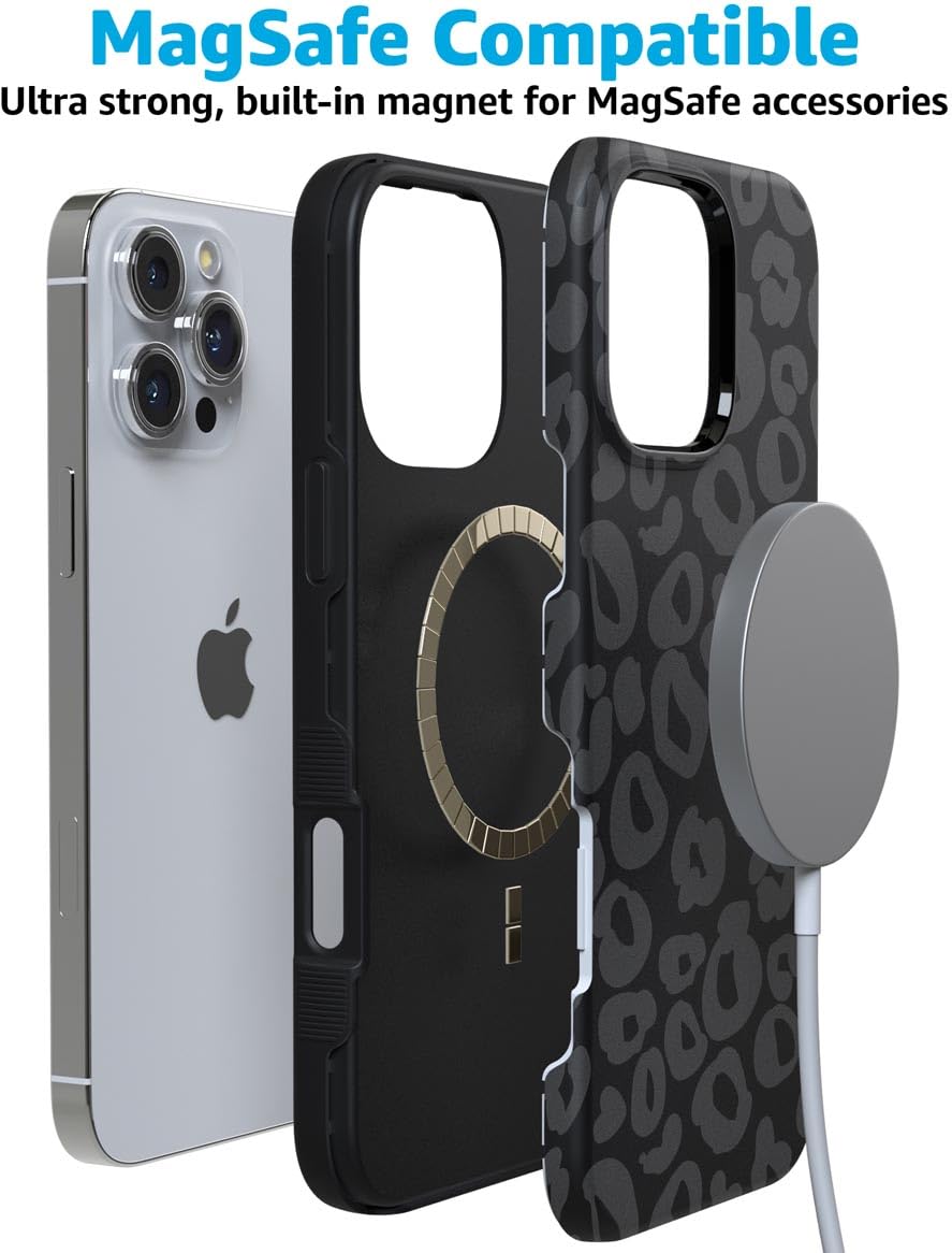 Foto 8 pulgar | Funda De Teléfono Casely Into The Wild Black Leopard Para Iphone 16 Pro Max - Venta Internacional.