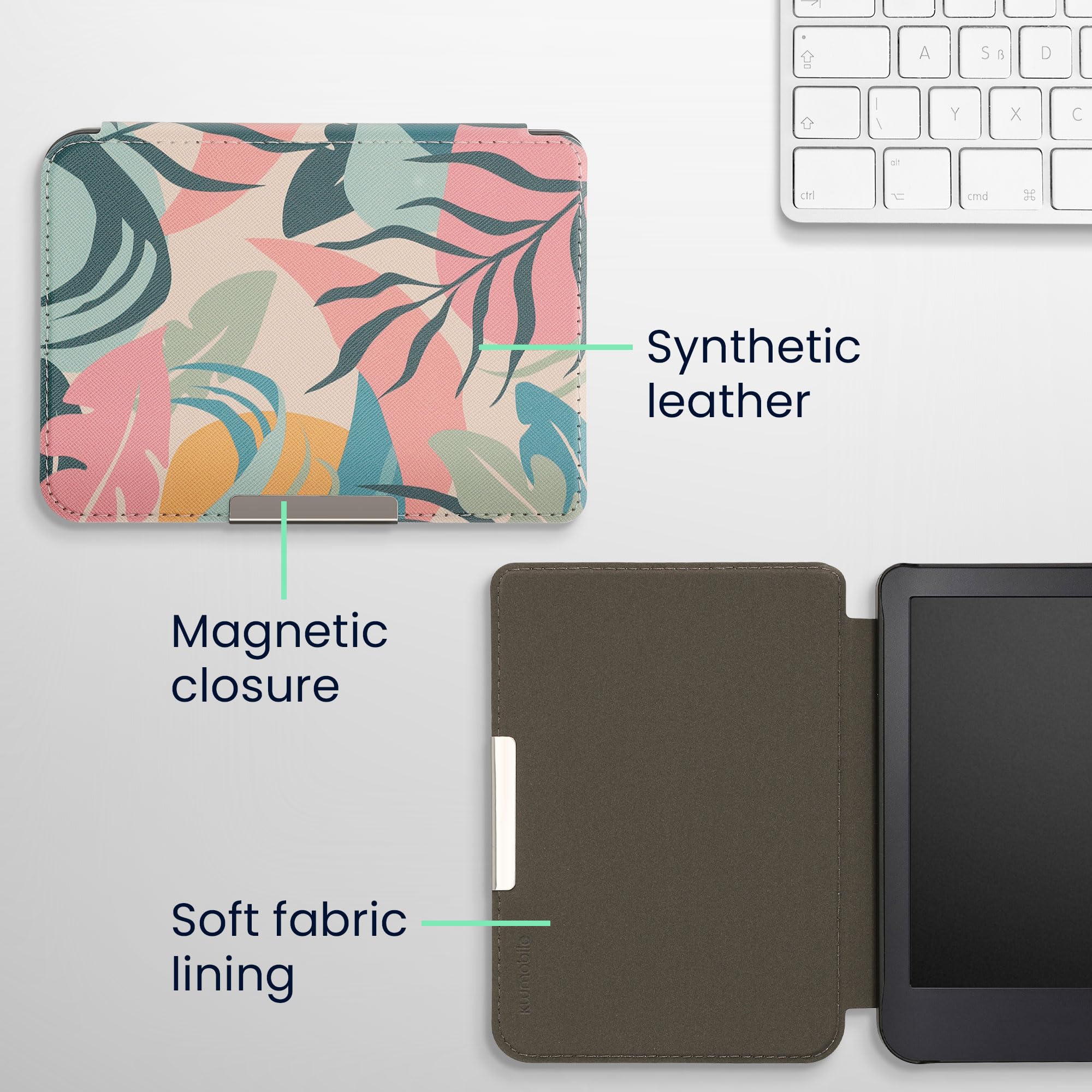 Foto 6 pulgar | Funda Para Lector Electrónico Kwmobile Compatible Con Kobo Clara 2e/tolino Shine 4 - Venta Internacional.