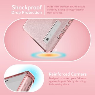Foto 3 | Funda Tudia Skn Transparente A Prueba De Golpes Ónix Boox Palma 6.13 Rosa - Venta Internacional.