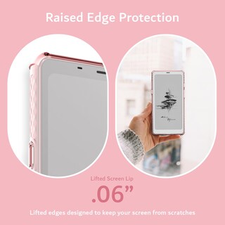 Foto 4 | Funda Tudia Skn Transparente A Prueba De Golpes Ónix Boox Palma 6.13 Rosa - Venta Internacional.