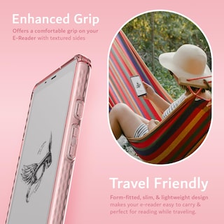 Foto 6 | Funda Tudia Skn Transparente A Prueba De Golpes Ónix Boox Palma 6.13 Rosa - Venta Internacional.