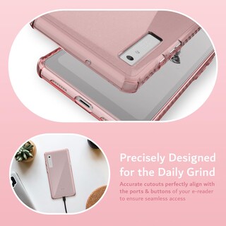 Foto 7 | Funda Tudia Skn Transparente A Prueba De Golpes Ónix Boox Palma 6.13 Rosa - Venta Internacional.