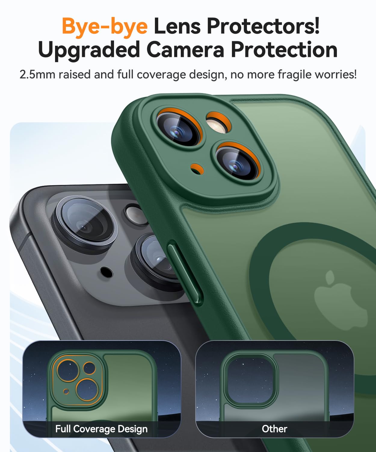 Foto 4 pulgar | Funda Magnética Canshn Para Iphone 14 6.1 - Verde Oscuro - Venta Internacional.