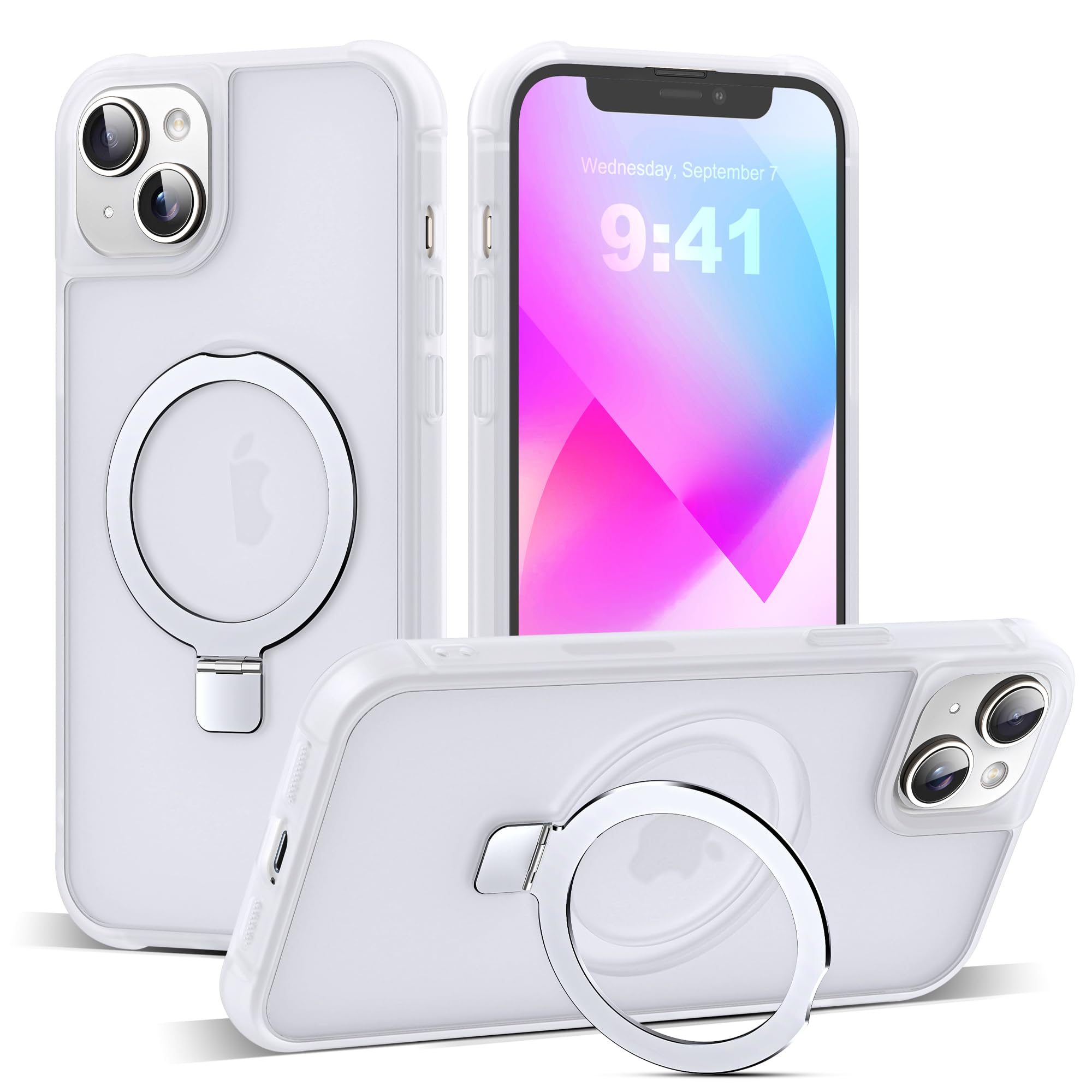 Foto 2 pulgar | Funda De Teléfono Skylmw Compatible Con Iphone 13 Y 14 6.1 Translúcida - Venta Internacional.