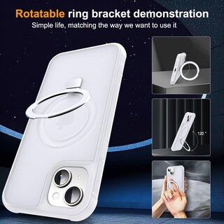 Foto 2 | Funda De Teléfono Skylmw Compatible Con Iphone 13 Y 14 6.1 Translúcida - Venta Internacional.