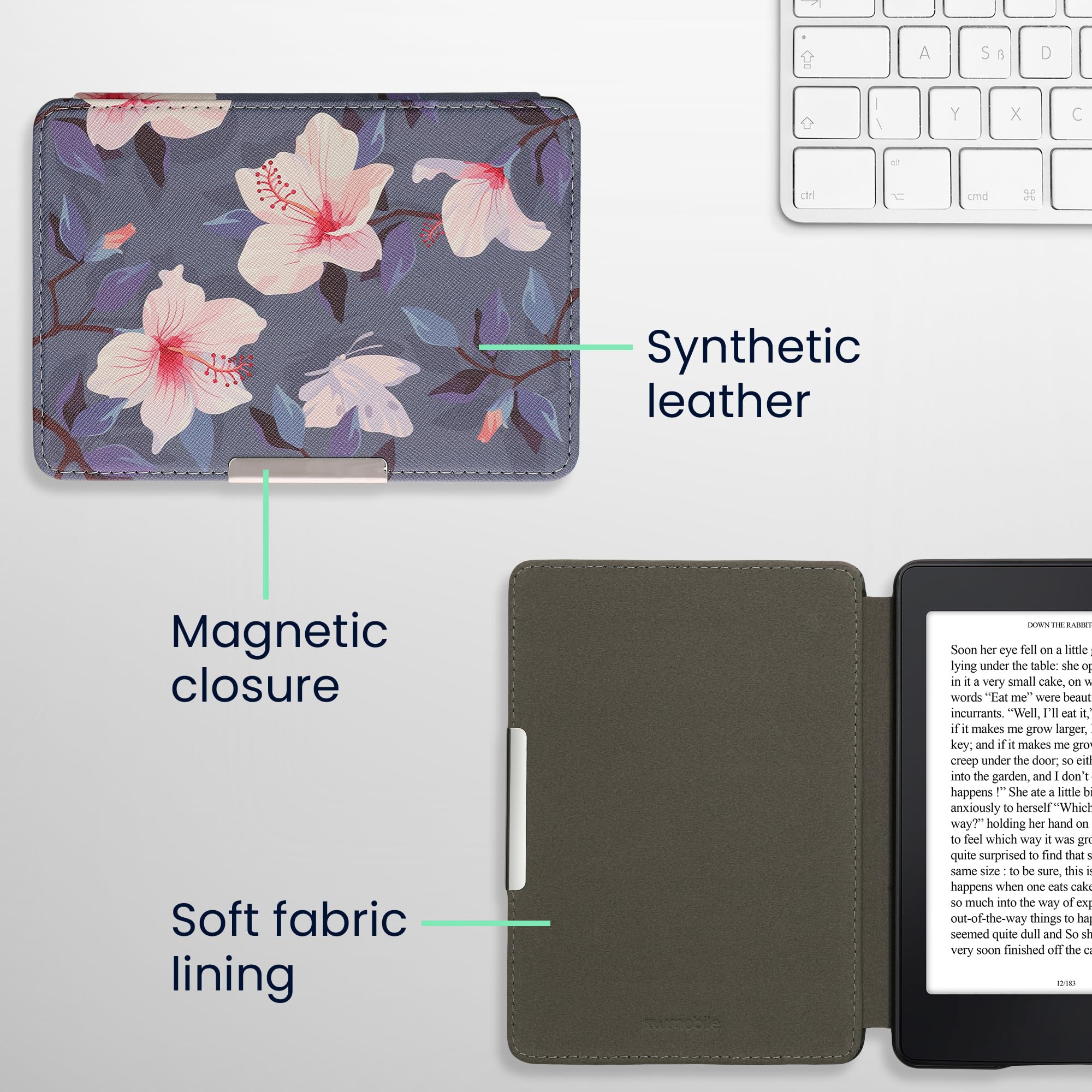 Foto 5 | Funda Kwmobile Compatible Con Amazon Kindle Paperwhite Fuchsia - Venta Internacional.