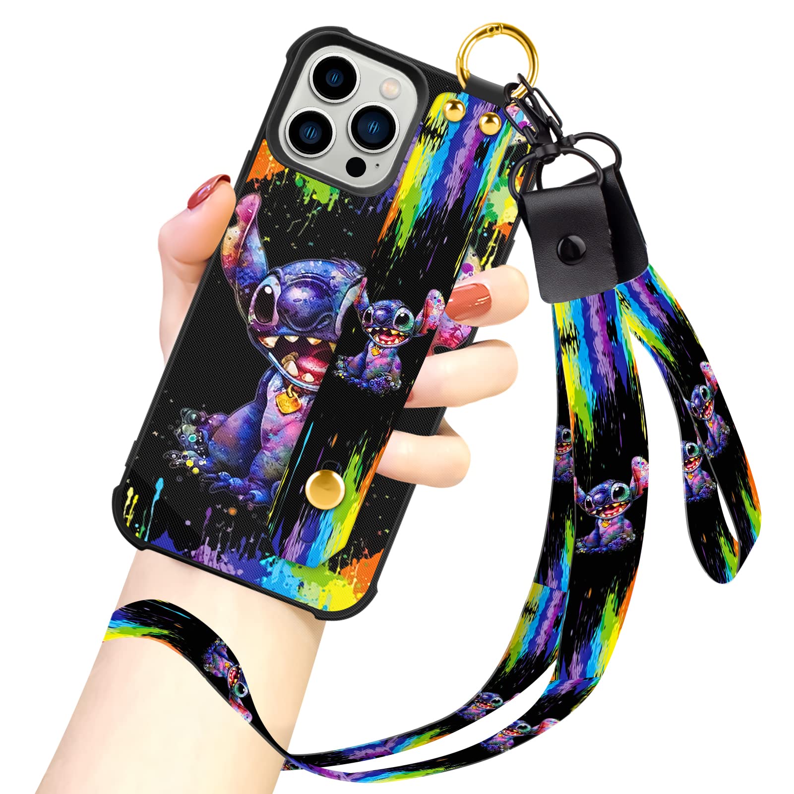 Foto 2 pulgar | Funda De Teléfono Cuwana Cartoon Para Iphone 14 Pro De 6.1 Pulgadas 2022 Con Cordón - Venta Internacional.