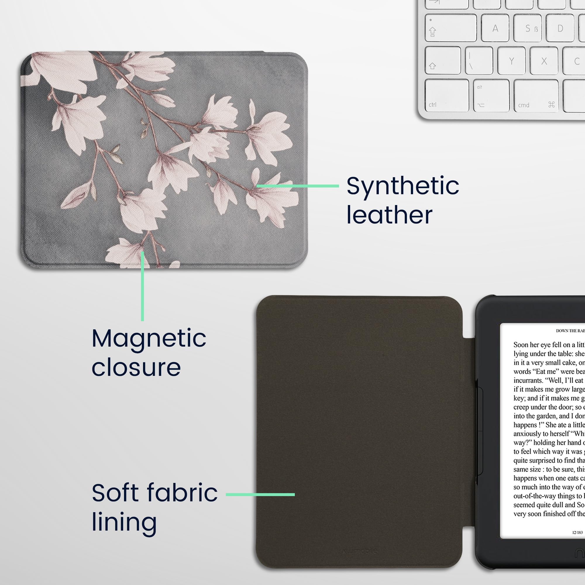 Foto 5 | Funda Para Lector Electrónico Kwmobile Compatible Con Barnes & Noble Nook Glowlight 4 Plus - Venta Internacional.
