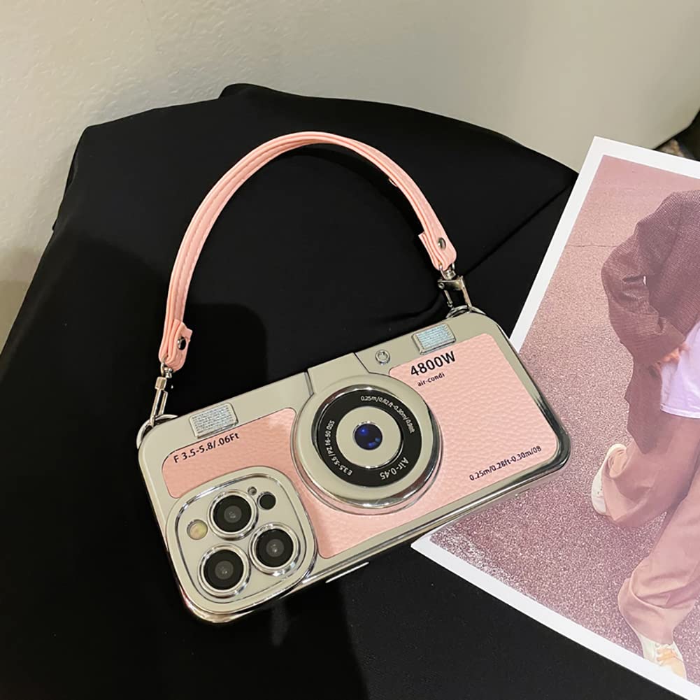 Foto 4 pulgar | Funda Para Teléfono Qokcoahn Compatible Con Iphone 16 Pro, Color Rosa - Venta Internacional.