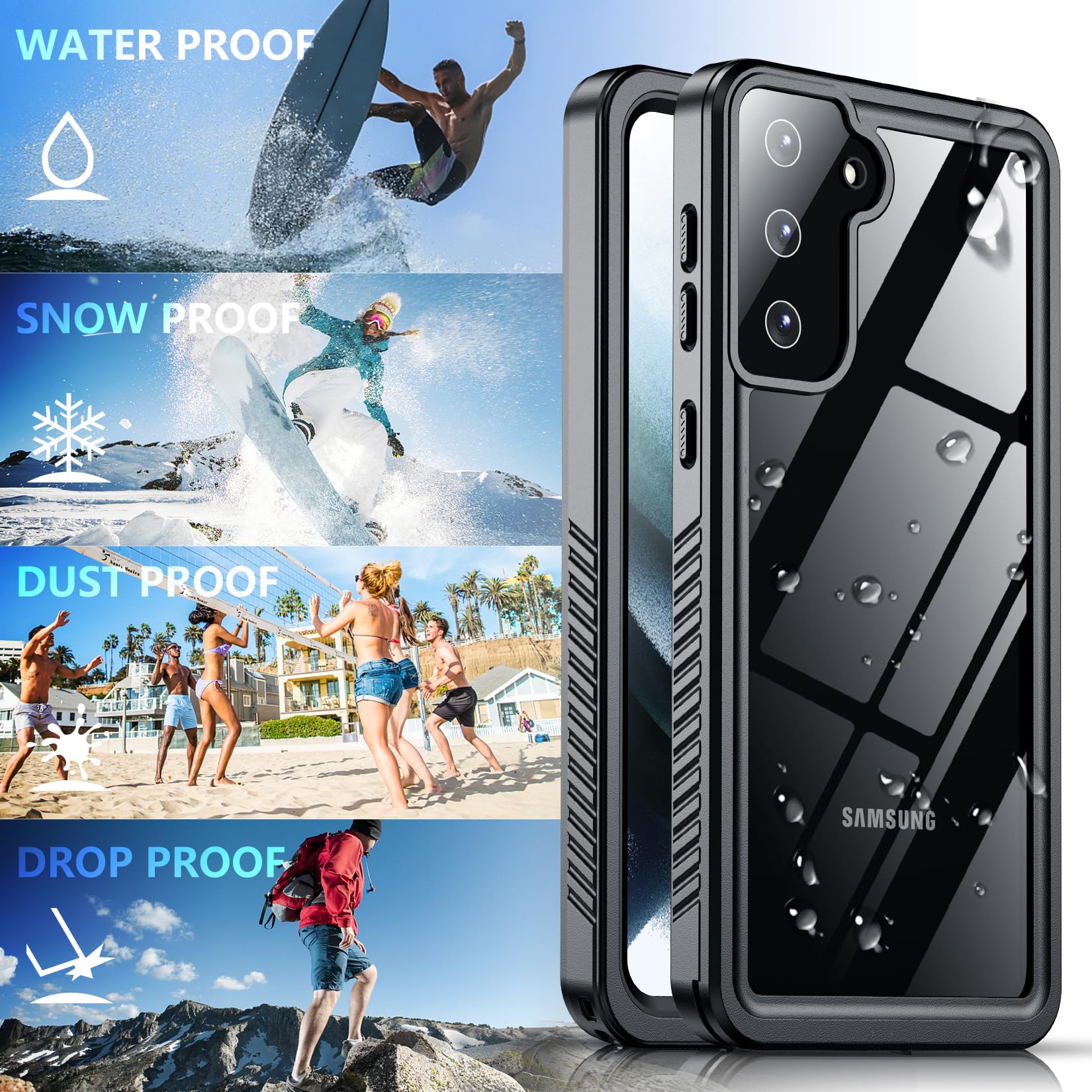 Foto 8 pulgar | Funda De Teléfono Spidercase Impermeable Para Samsung Galaxy S21 De 6.2 Pulgadas - Venta Internacional.