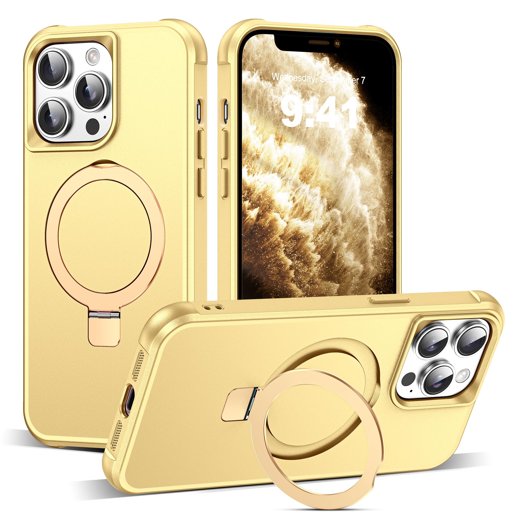 Foto 2 pulgar | Funda De Teléfono Skylmw Compatible Con Iphone 11 Pro Max Gold - Venta Internacional.