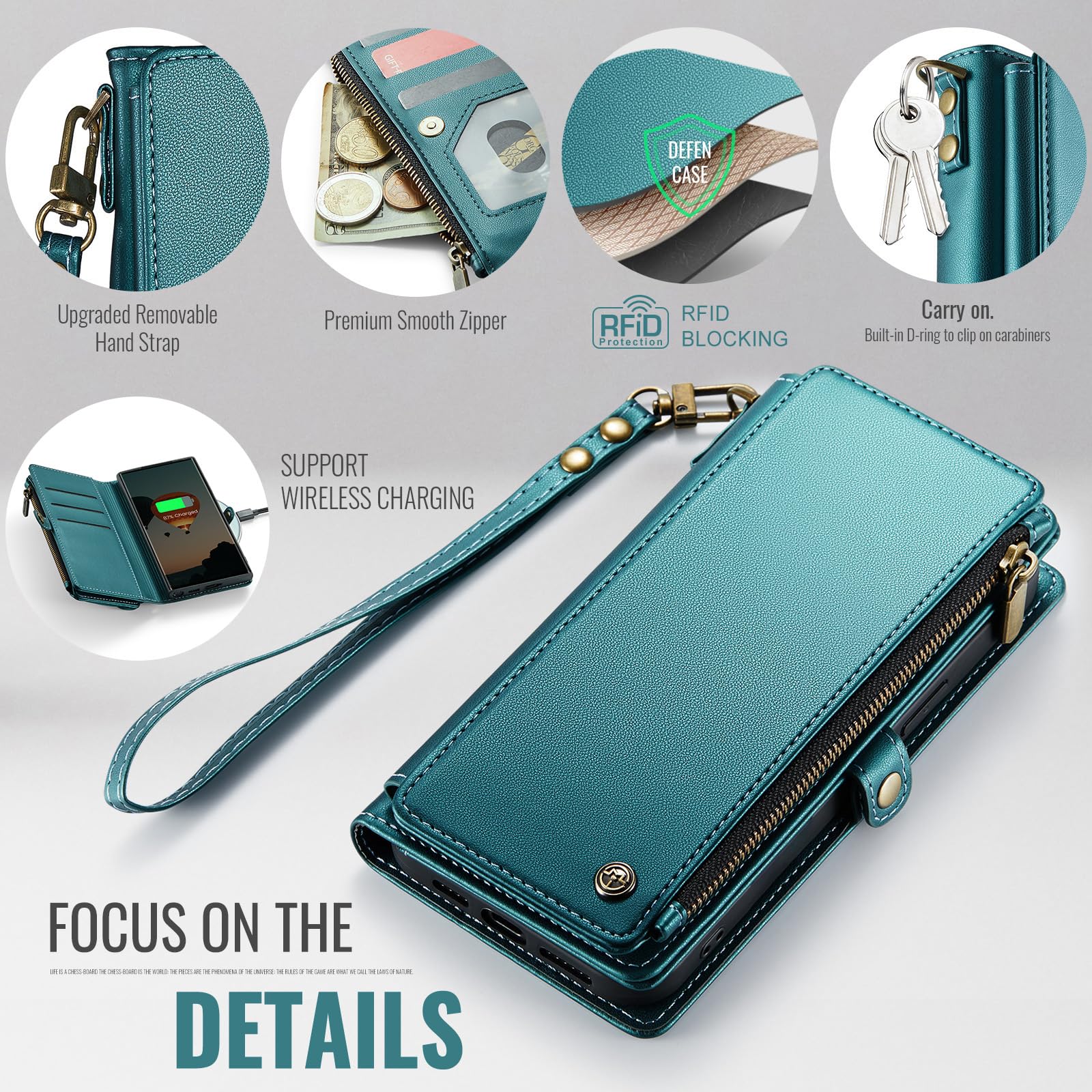 Foto 6 pulgar | Funda Tipo Cartera Compatible Con Samsung Galaxy S22 Ultra 5g - Venta Internacional.