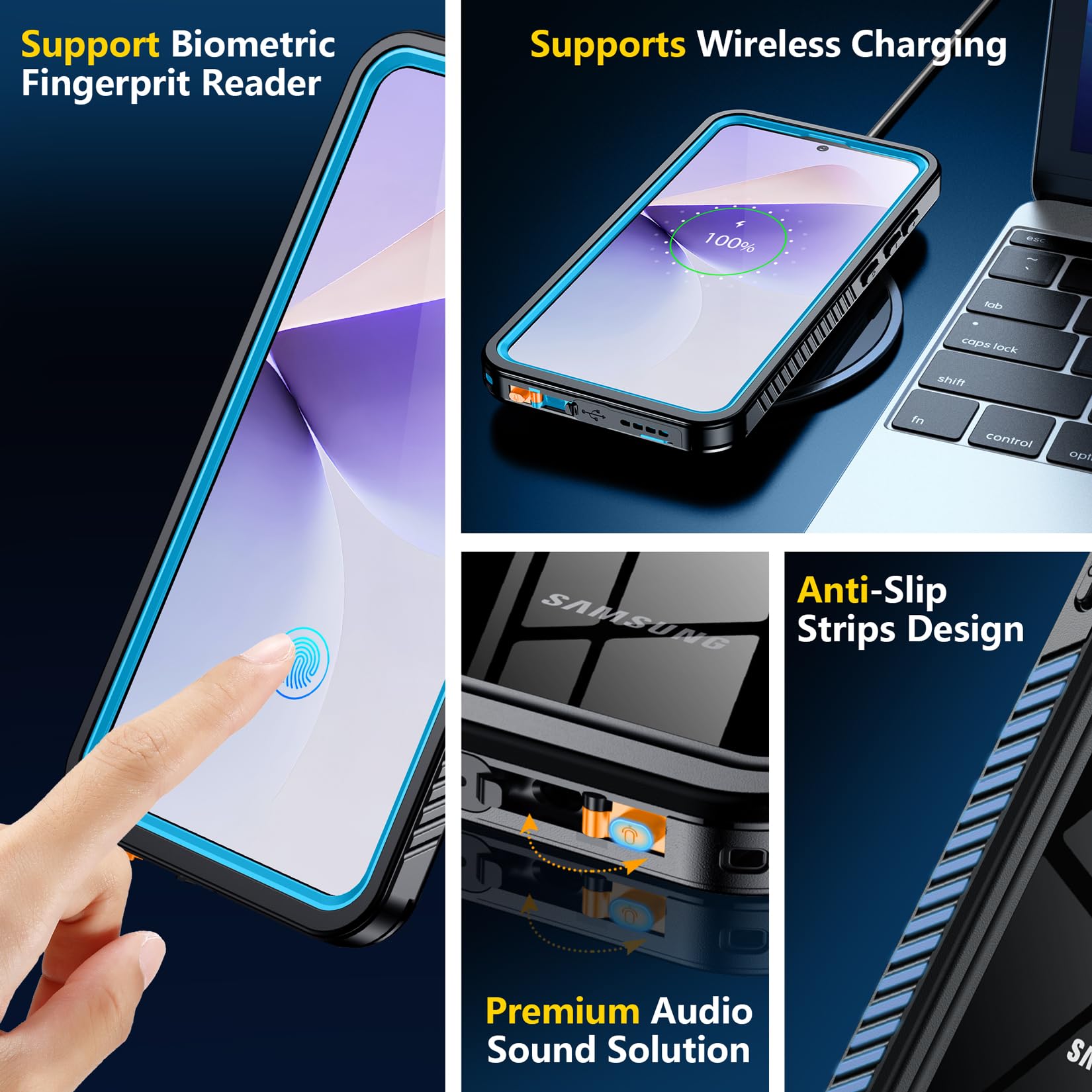 Foto 7 pulgar | Funda De Teléfono Spidercase Impermeable Para Samsung Galaxy S25 Plus - Venta Internacional.
