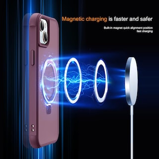 Foto 3 | Funda De Teléfono Sky-lmw Compatible Con Iphone 15, Color Rojo Vino - Venta Internacional.