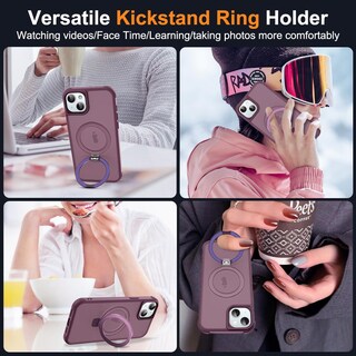 Foto 5 | Funda De Teléfono Sky-lmw Compatible Con Iphone 15, Color Rojo Vino - Venta Internacional.