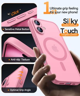 Foto 5 | Funda Magnética Canshn Para Iphone 16 A Prueba De Golpes, Color Rosa - Venta Internacional.