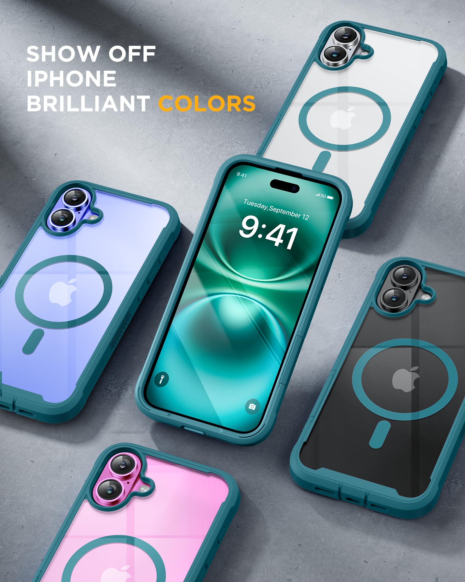 Foto 8 pulgar | Funda Miracase Para Iphone 16 De 6.1 Pulgadas Con Protector De Pantalla - Venta Internacional.