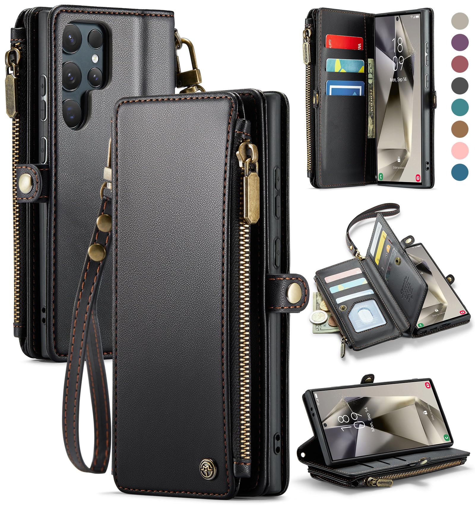 Foto 2 pulgar | Funda Wallet Defcase Compatible Con Samsung Galaxy S24 Ultra - Venta Internacional.