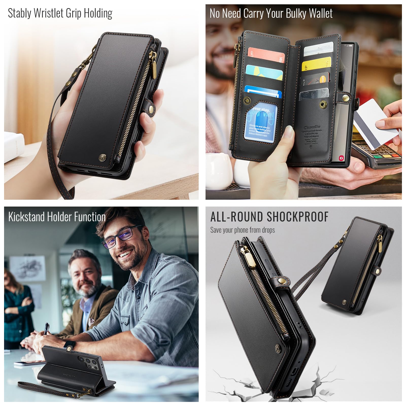 Foto 3 pulgar | Funda Wallet Defcase Compatible Con Samsung Galaxy S24 Ultra - Venta Internacional.