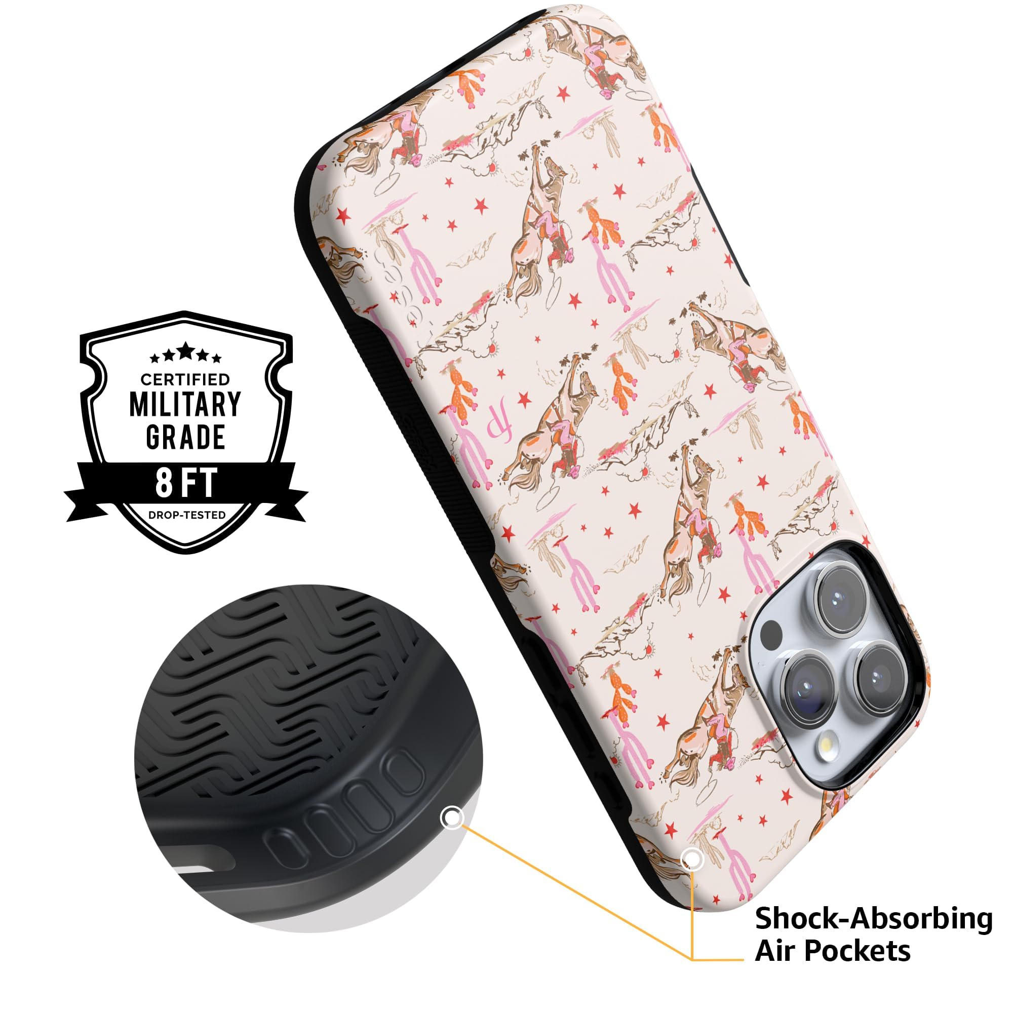 Foto 6 pulgar | Funda De Teléfono Casely Para Iphone 16 Pro Max Cowgirl Canyon Fashionpass - Venta Internacional.