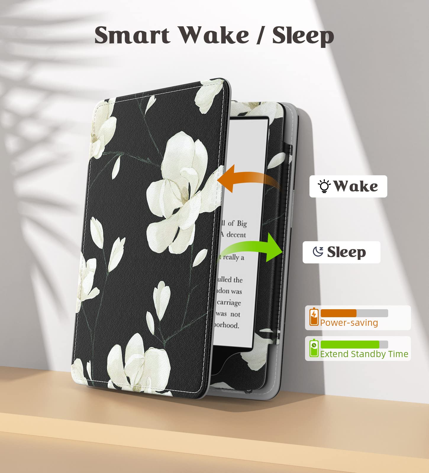 Foto 5 | Funda Moko Para Kindle Paperwhite 2021 De 6,8 Pulgadas Con Encendido Automático, Color Negro - Venta Internacional.