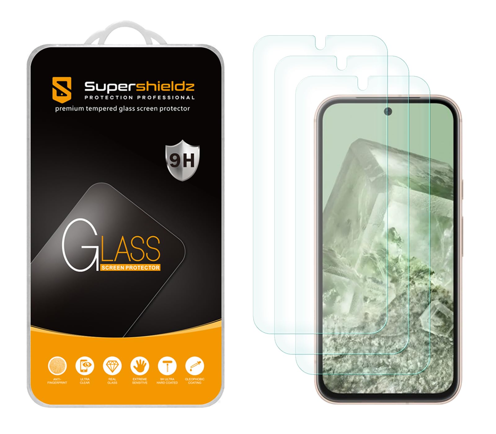 Foto 2 pulgar | Protector De Pantalla De Cristal Templado Supershieldz Para Google Pixel 8a - Venta Internacional.