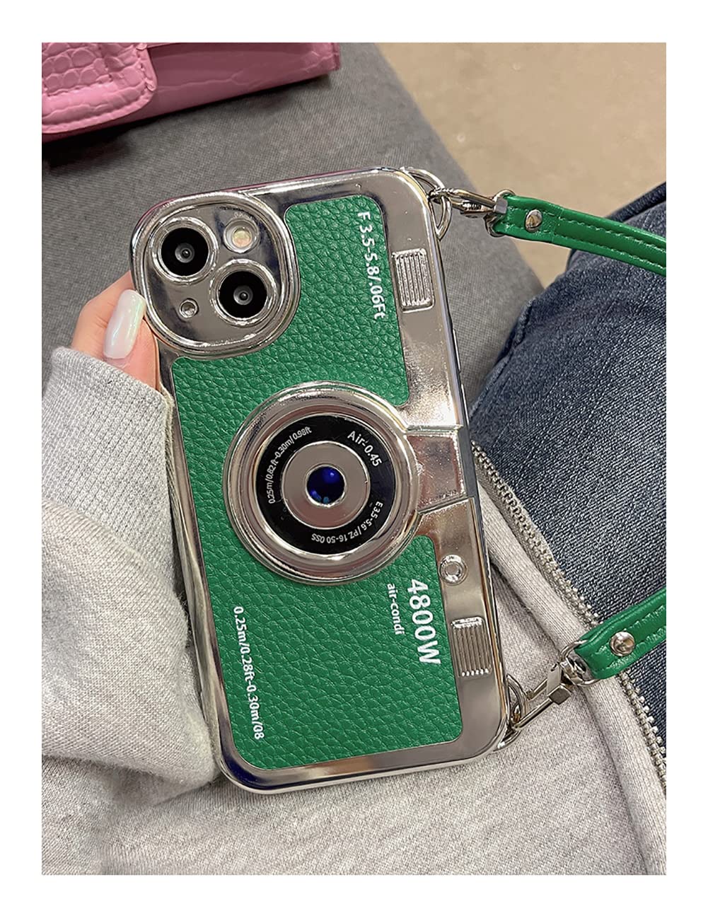 Foto 4 pulgar | Funda Para Teléfono Qokcoahn Compatible Con Iphone 16 Pro Max, Color Verde - Venta Internacional.