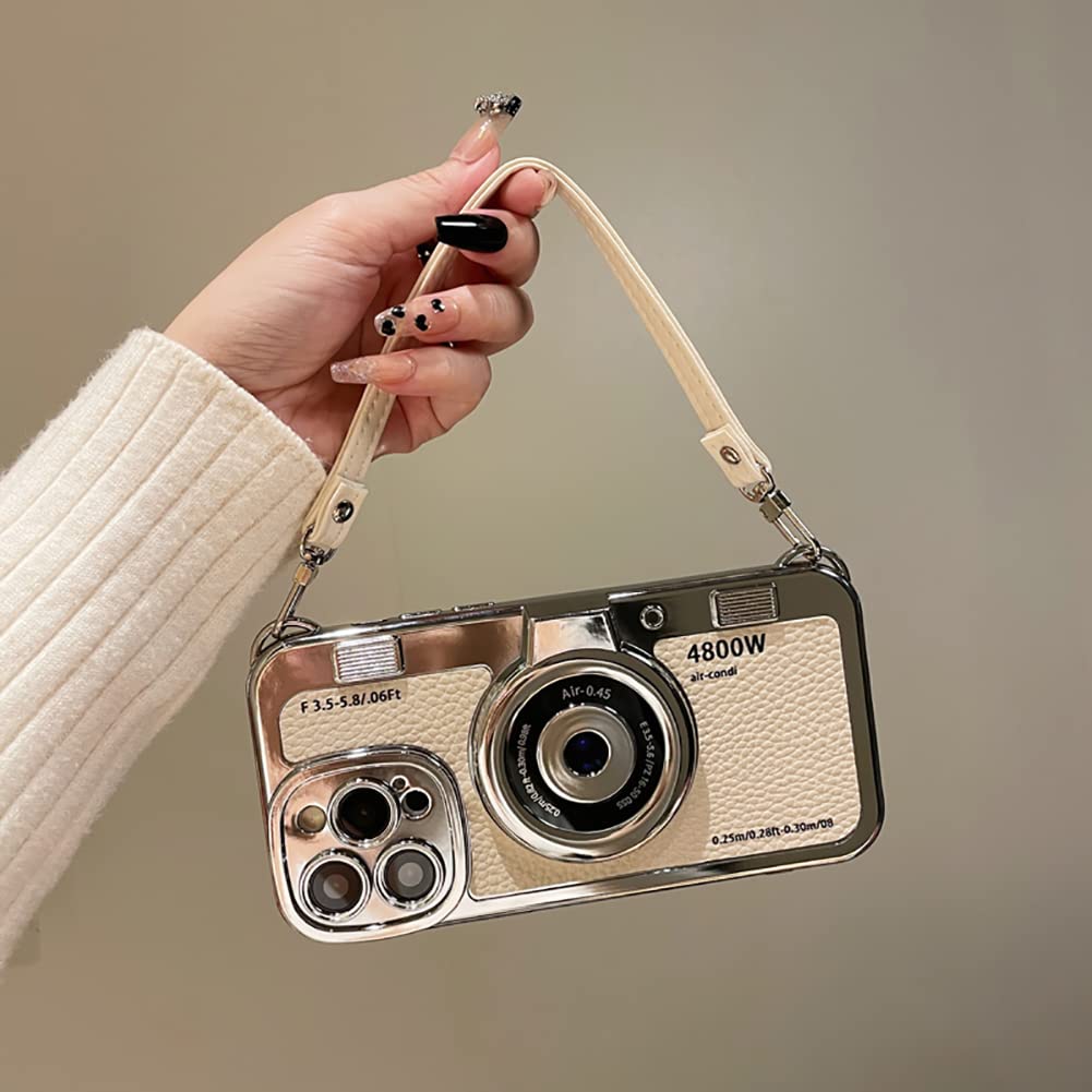 Foto 3 pulgar | Funda De Teléfono Qokcoahn Compatible Con La Cámara Vintage Del Iphone 16 Plus - Venta Internacional.
