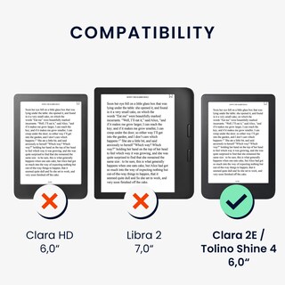 Foto 6 | Funda Para Lector Electrónico Kwmobile Compatible Con Kobo Clara 2e/tolino Shine 4 - Venta Internacional.