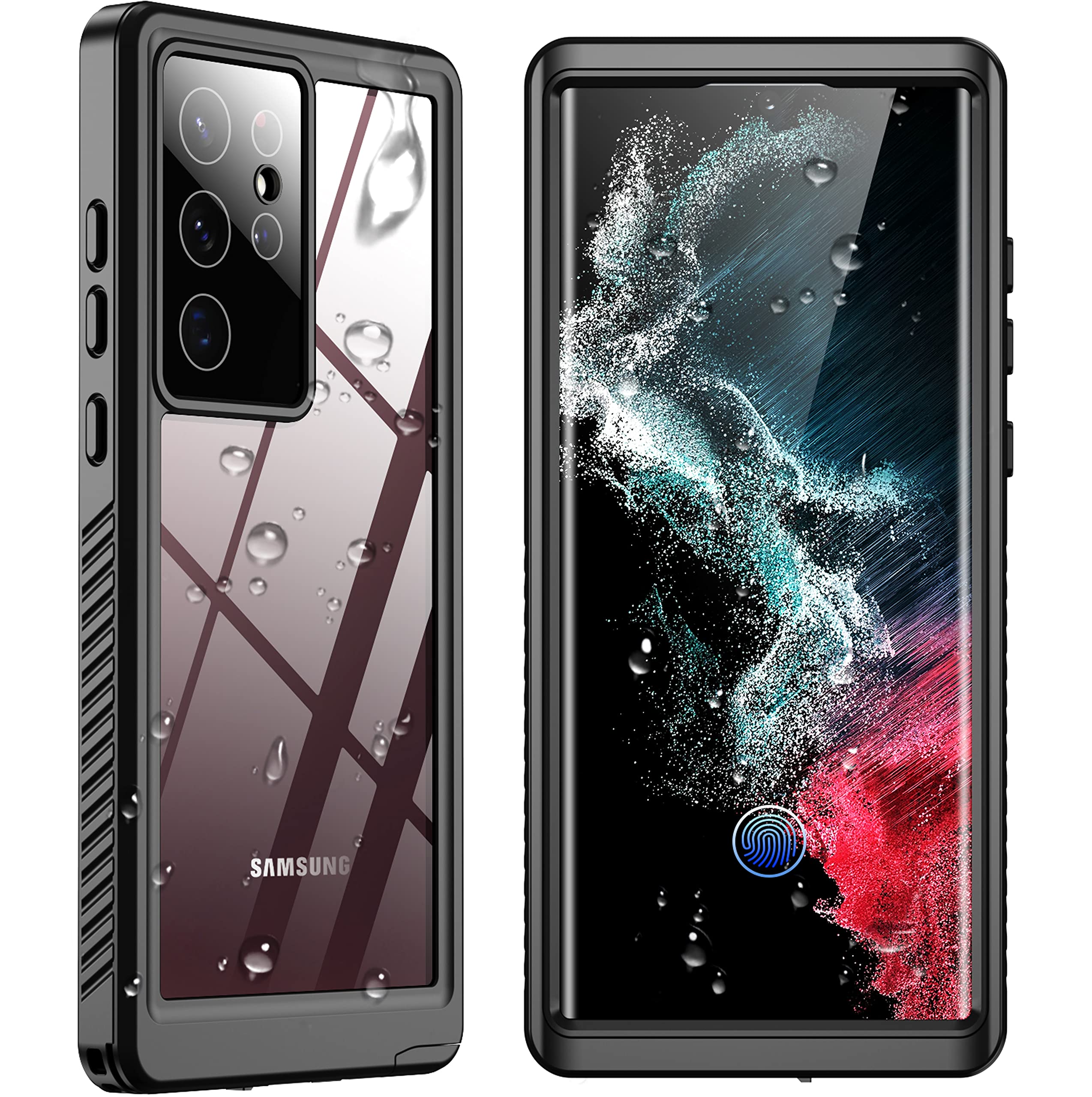 Foto 2 pulgar | Funda Spidercase Impermeable Con Protector De Pantalla Para Galaxy S22 Ultra - Venta Internacional.