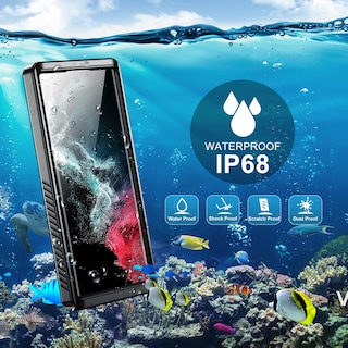 Foto 7 | Funda Spidercase Impermeable Con Protector De Pantalla Para Galaxy S22 Ultra - Venta Internacional.