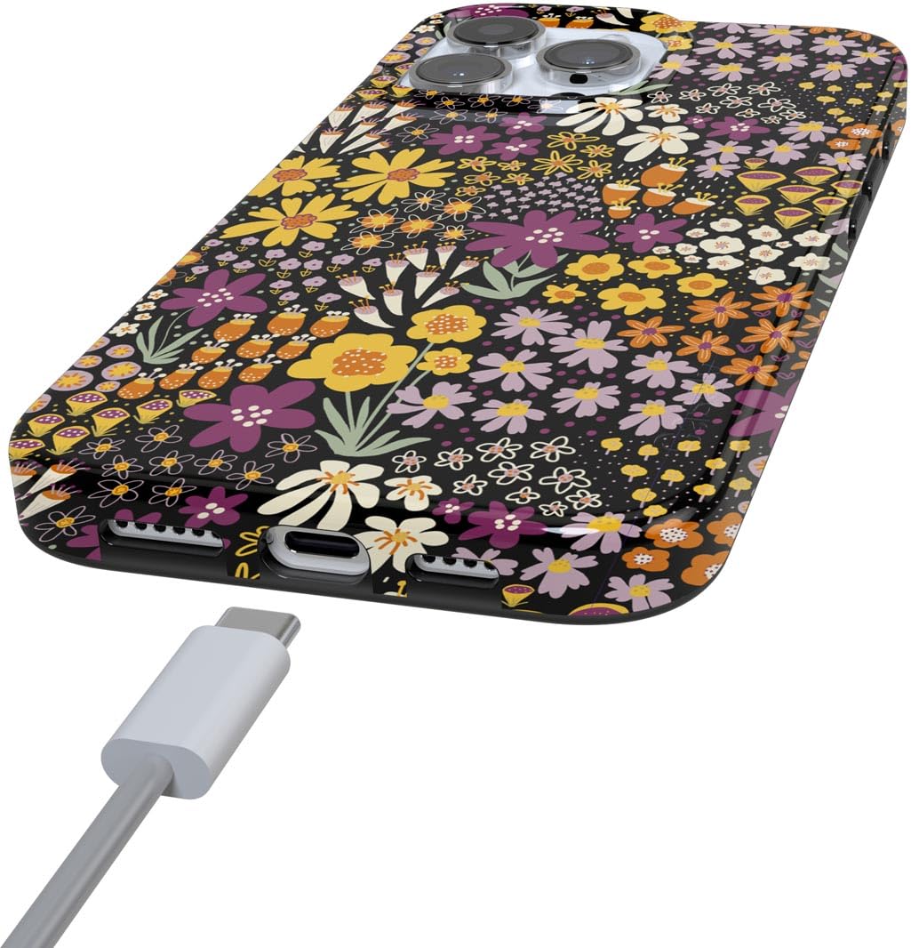 Foto 2 | Funda De Teléfono Casely Falling For You Plum Floral Para Iphone 16 Pro - Venta Internacional.
