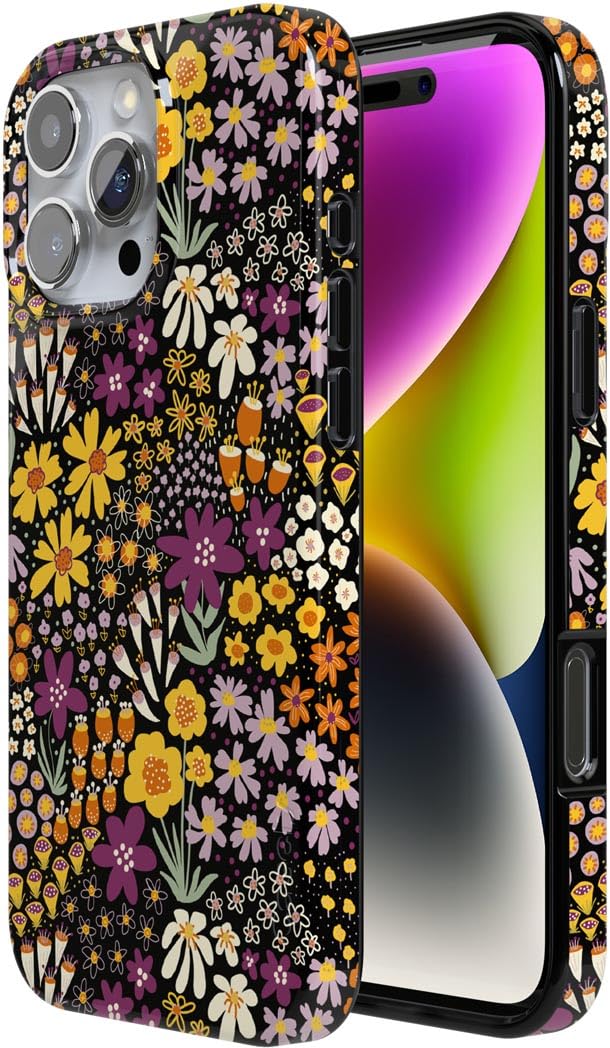 Foto 5 pulgar | Funda De Teléfono Casely Falling For You Plum Floral Para Iphone 16 Pro - Venta Internacional.