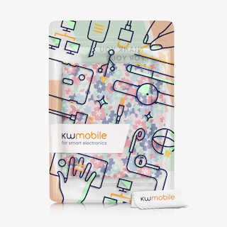 Foto 7 | Funda Kwmobile Compatible Con El Lector Electrónico Kobo Libra 2, Flores Pastel - Venta Internacional.