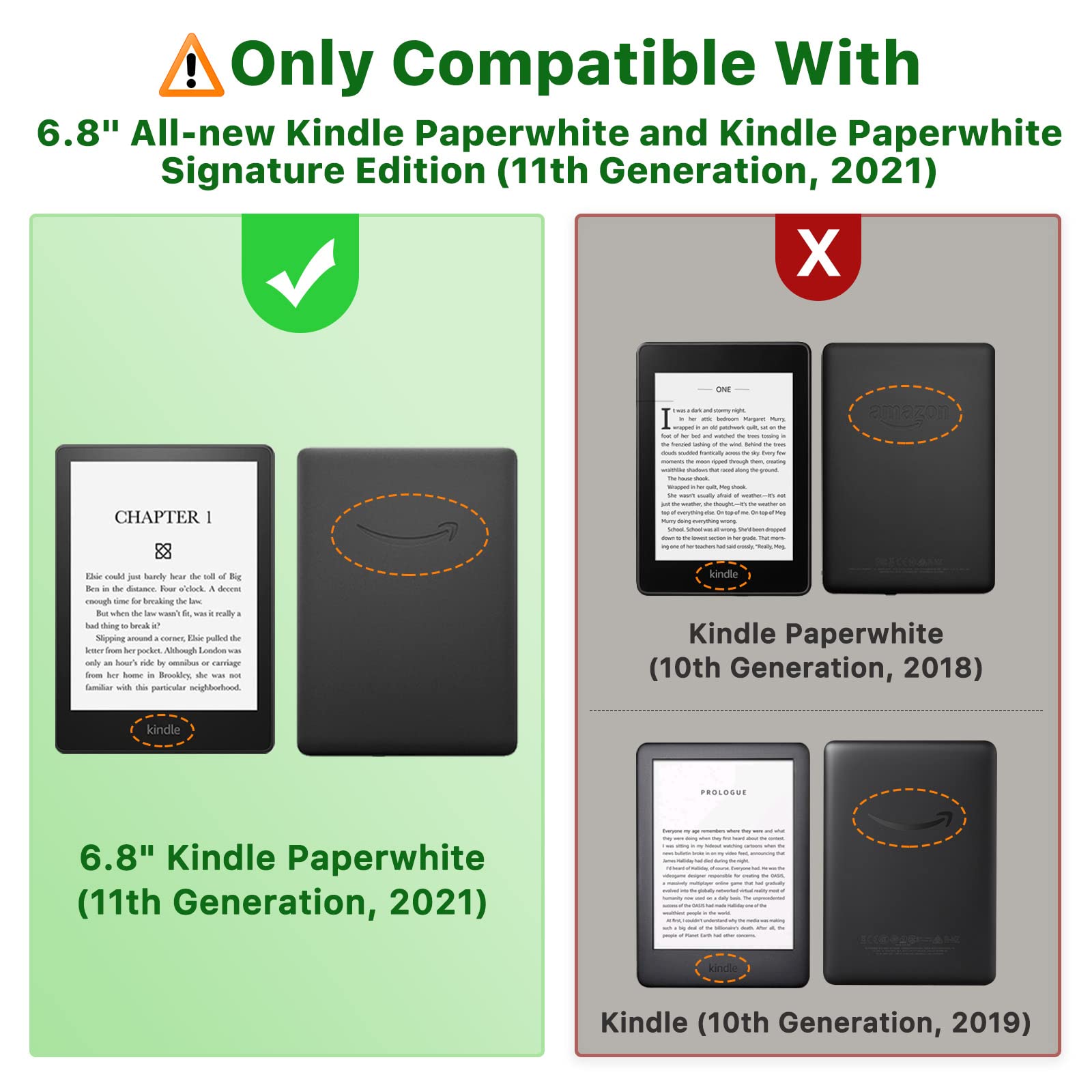 Foto 3 pulgar | Funda Moko Compatible Con Kindle Paperwhite 2021 De 6,8 Pulgadas - Venta Internacional.